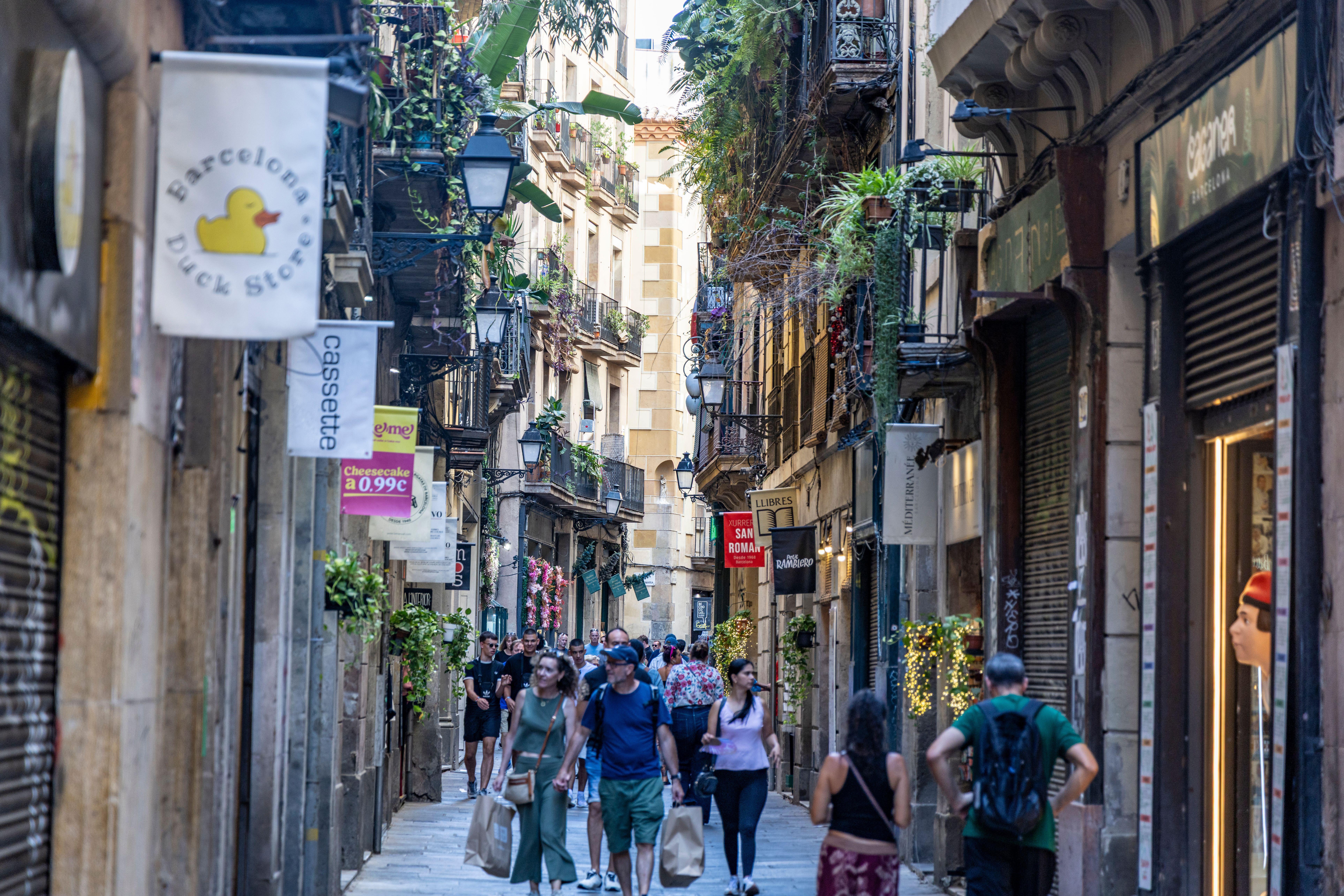 The old town of Barcelona