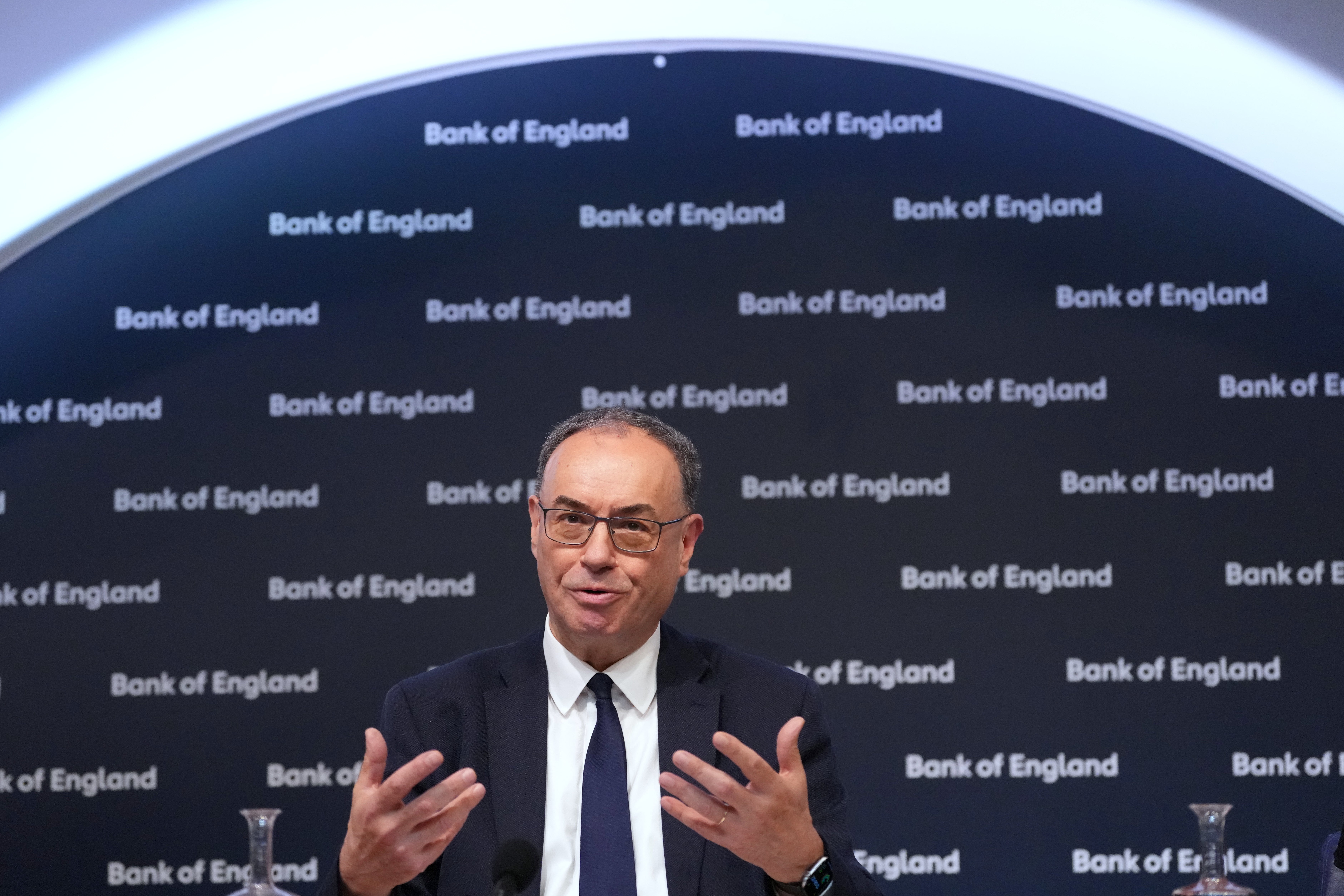 Bank of England Governor Andrew Bailey (Kirsty Wigglesworth/PA)