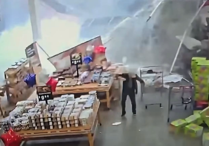 The roof collapsed at a wholesale store in New Jersey with over 20 people inside, according to authorities