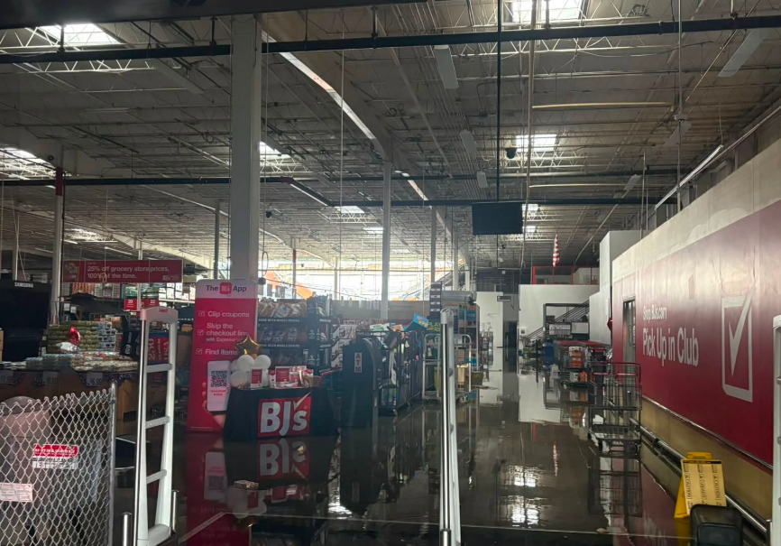 No injuries were reported despite the damage to the store, authorities noted