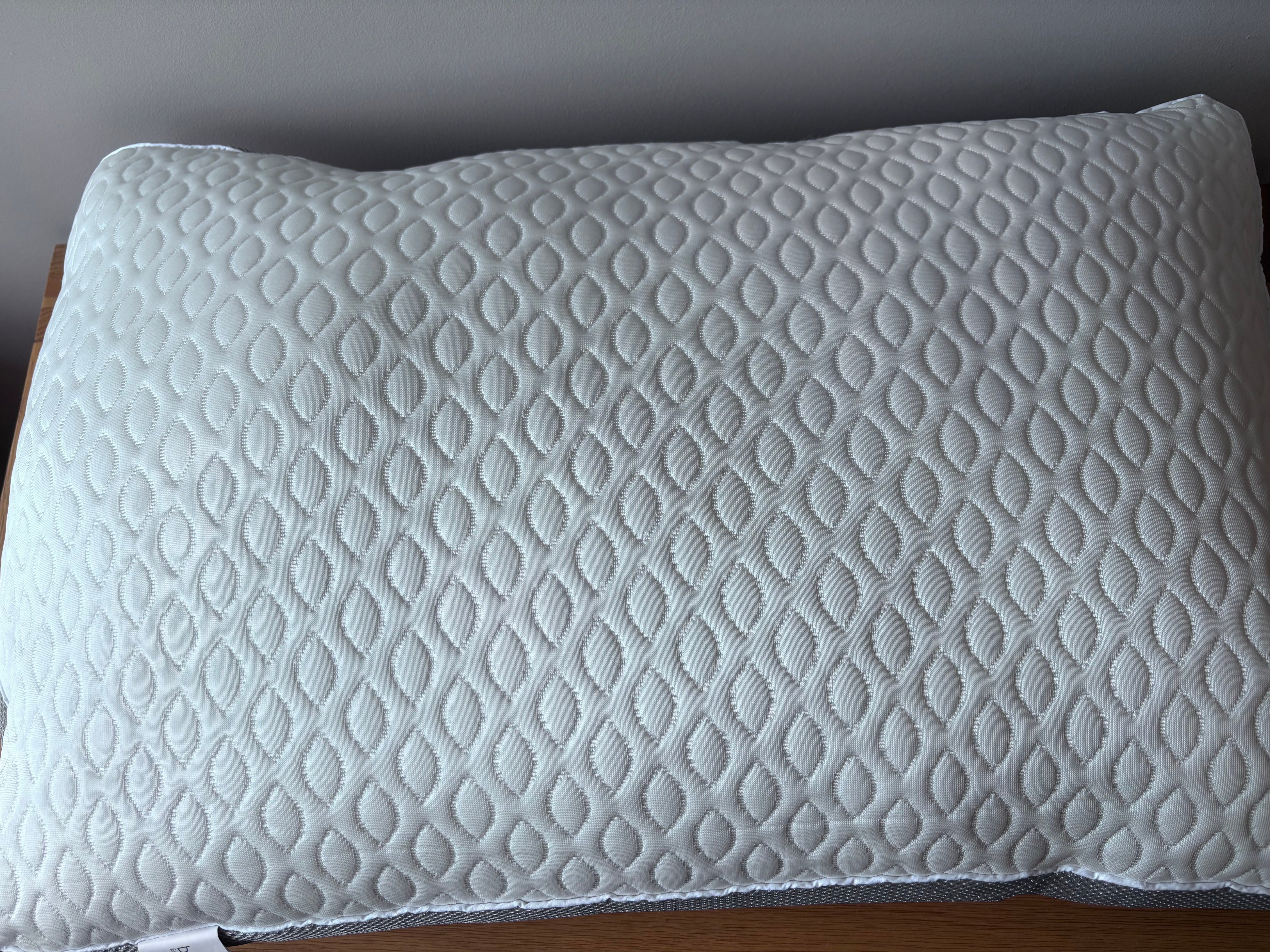 This pillow felt very pleasant on a hot evening and it was effective at keeping me cool (Siobhan Grogan/The Independent)