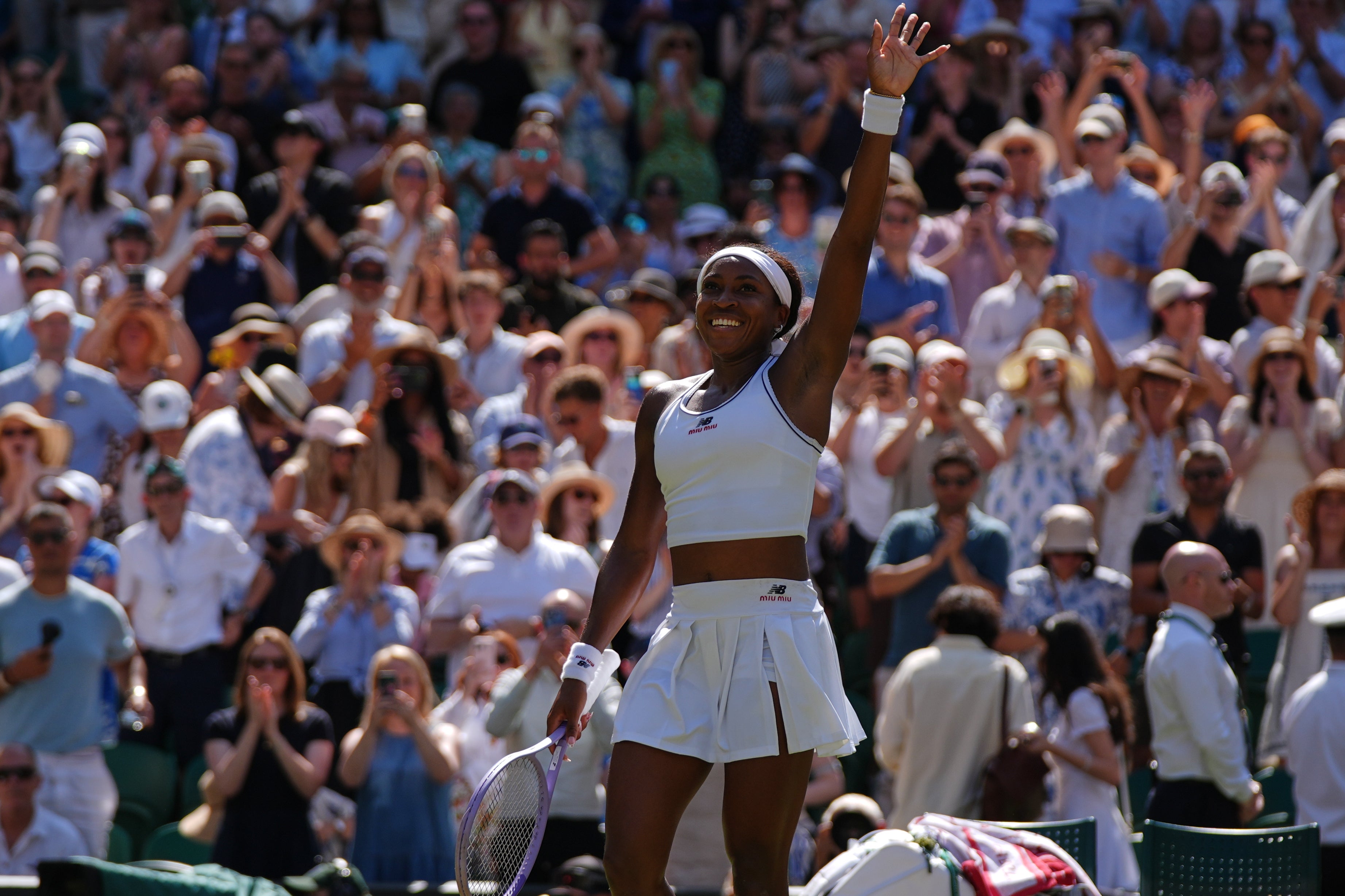 Gauff is into the Wimbledon last four for the first time
