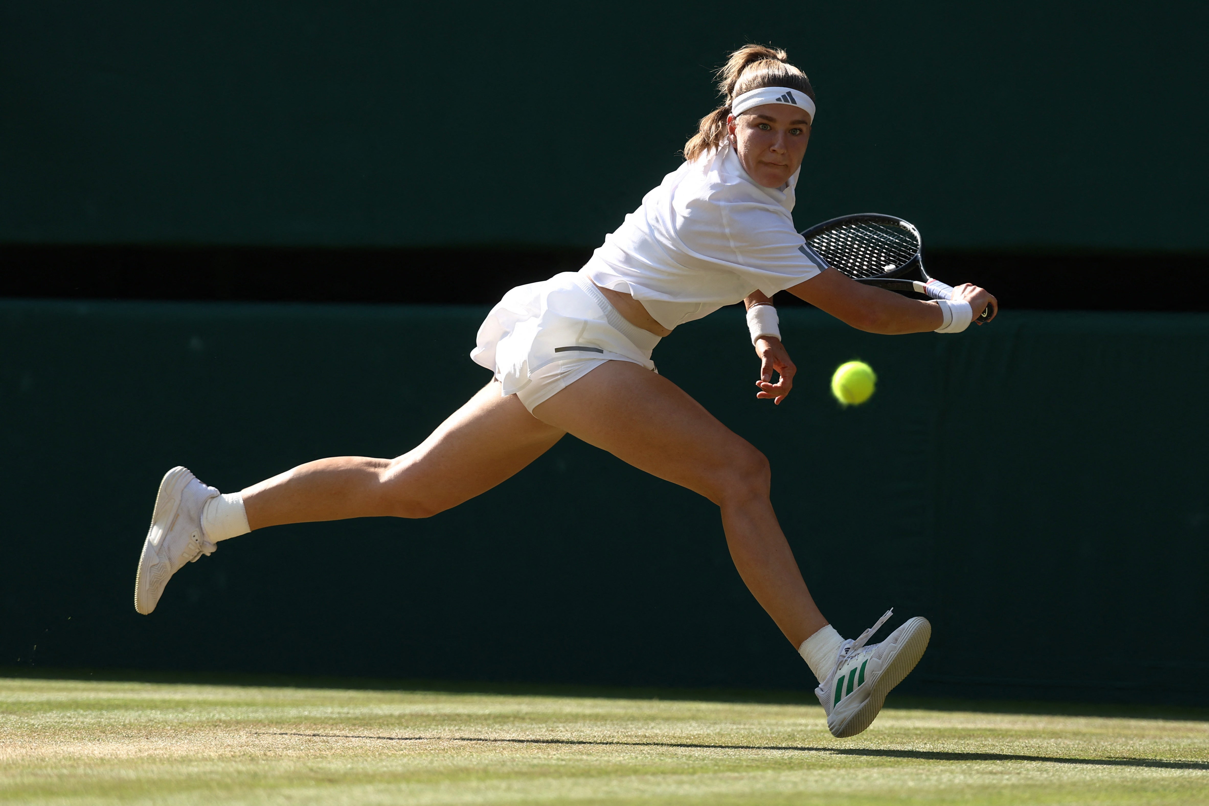 Muchova was supremely confident behind her groundstrokes and held her nerve serving for the match