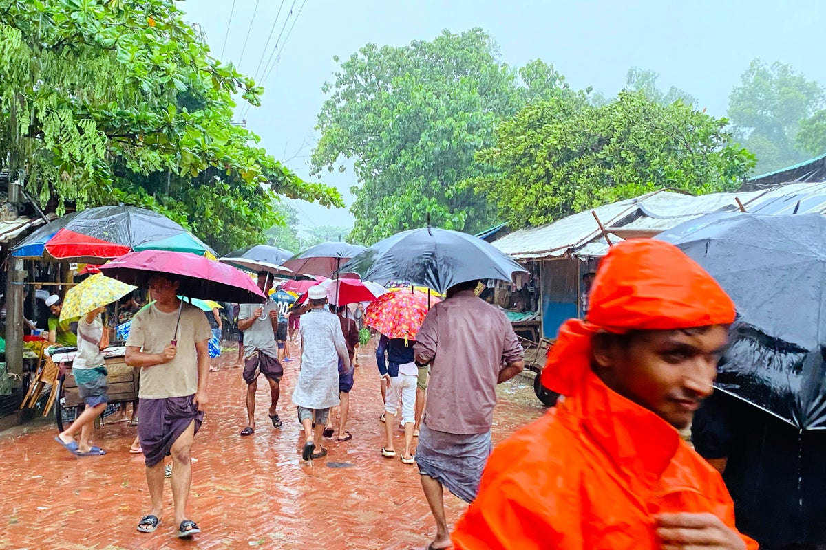 At least 5 children die in monsoon landslide at a Rohingya camp in Bangladesh