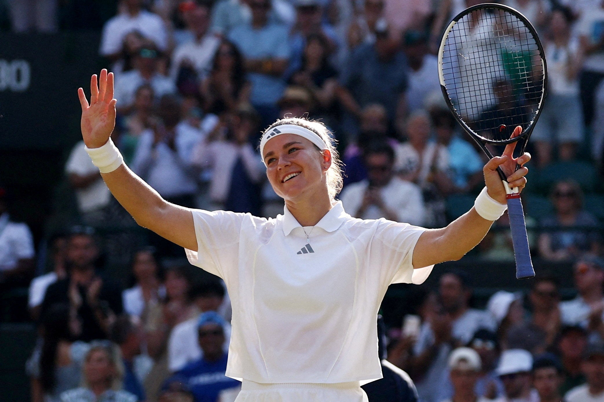 Muchova is into the Wimbledon semi-finals for the first time, where she will face Coco Gauff