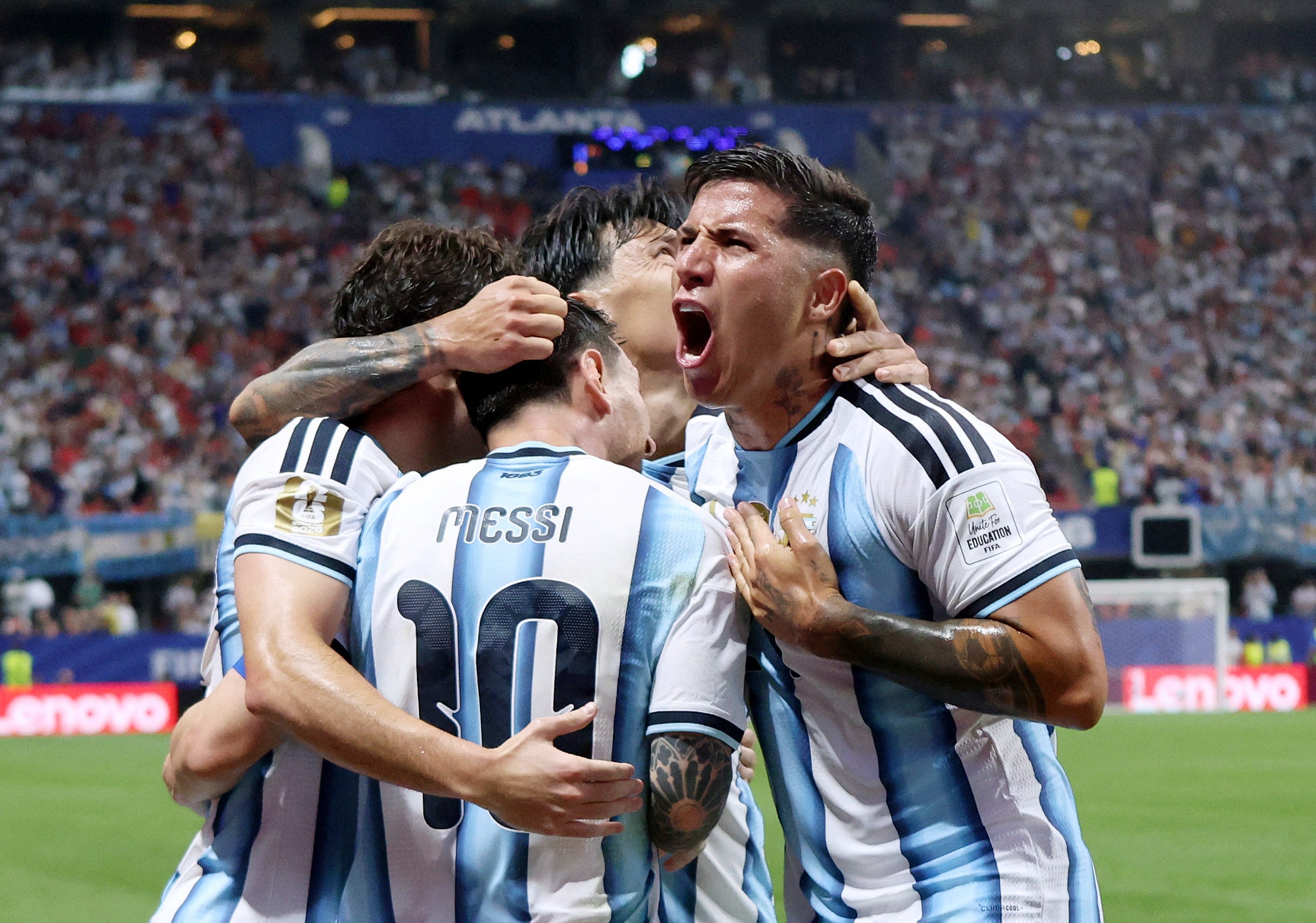 Argentina came from two goals down to beat Egypt