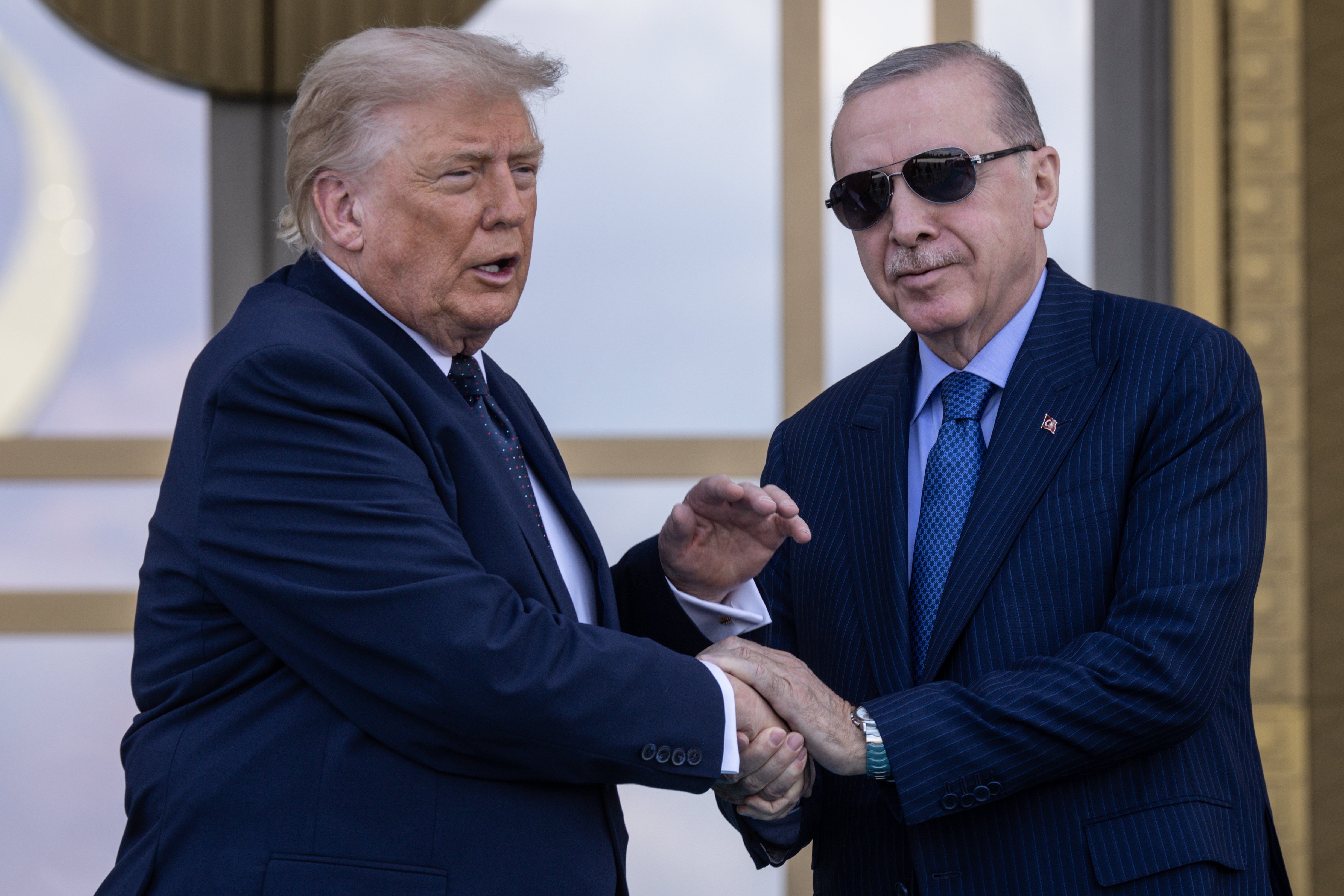 The White House has dismissed the bruising and said it comes from Trump’s frequent hand shaking