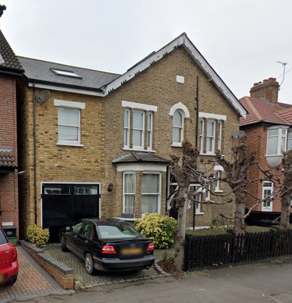 The house in Buckingham Road, Woodford Green, at the center of a dispute between Harry Lambert and his father Christopher Lambert