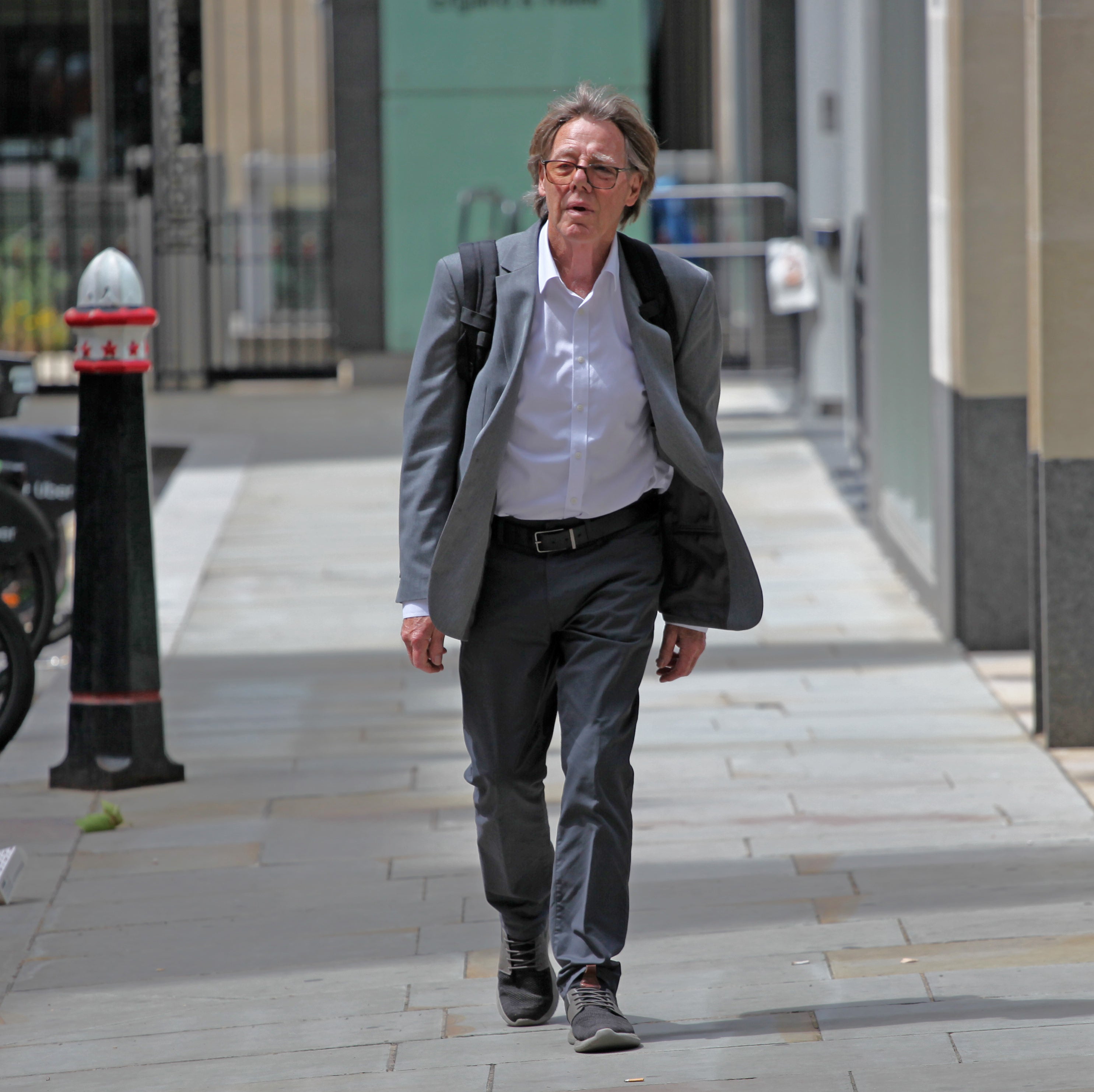 Christopher Lambert outside the High Court after listening to a fight with his son Harry Lambert at home