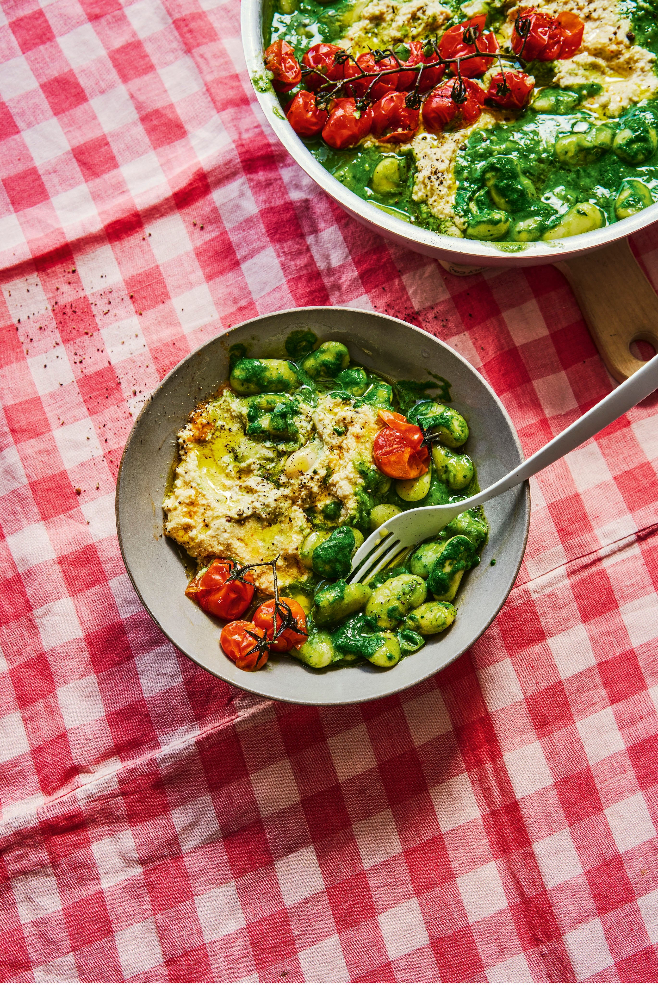 Butter beans, spinach and tofu ‘cream cheese’ make this Macfie’s greenest high-protein showstopper