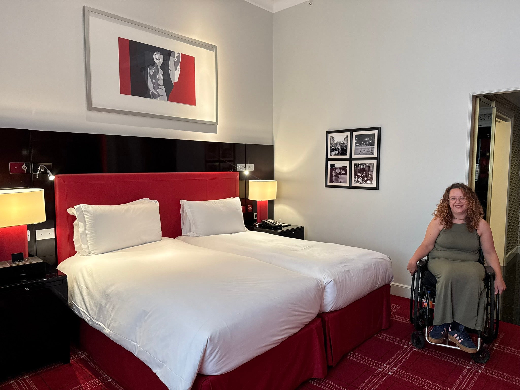 Accessible rooms at this Sofitel location have an elegant design