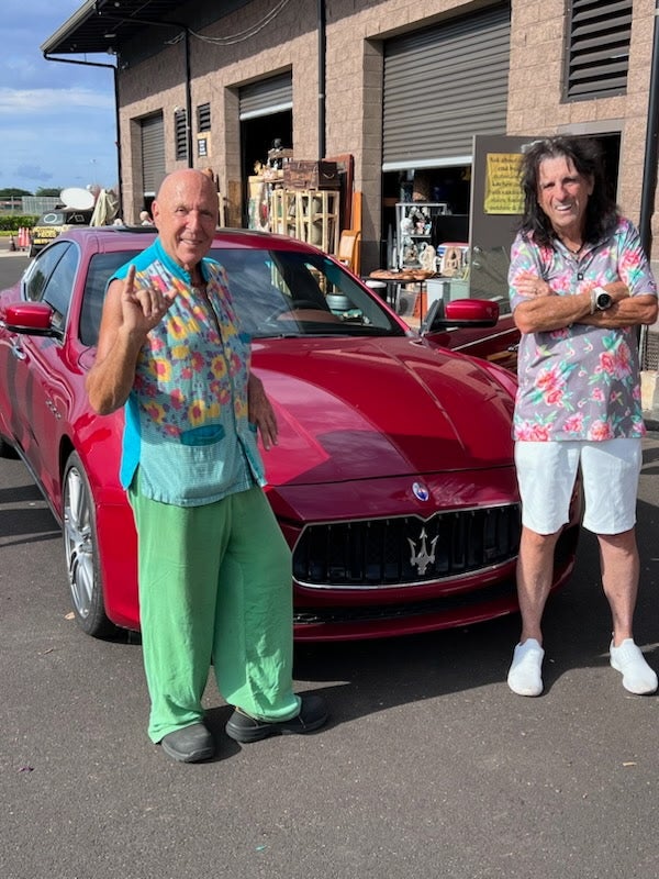 Celebrities, including musician Alice Cooper (pictured right) frequent Ross’ store
