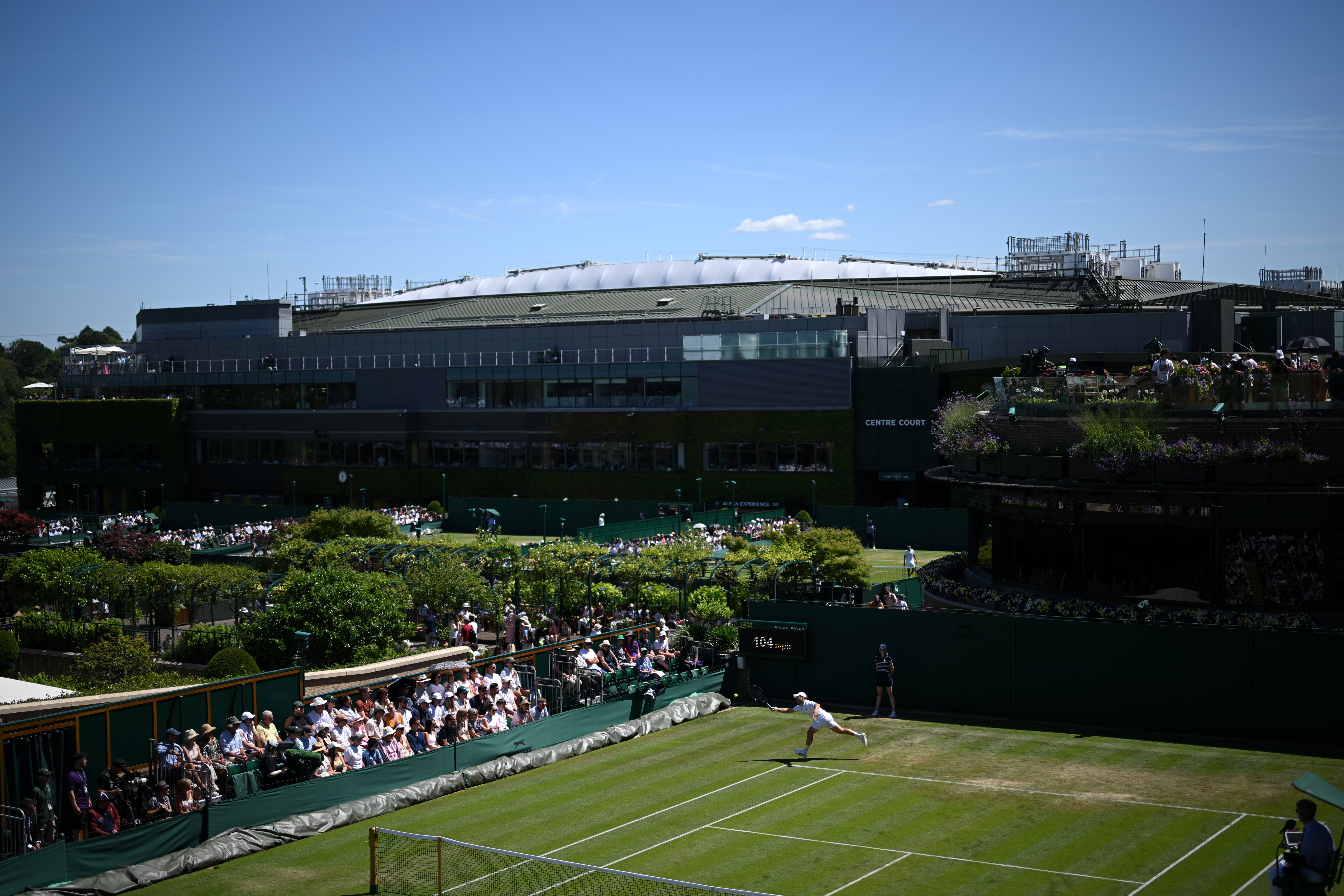Fery won back-to-back matches on Court 18 before he was moved to Centre Court for the fourth round
