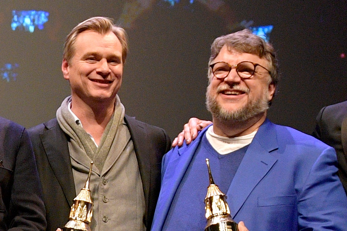 Christopher Nolan said Guillermo del Toro's approach ‘inspired’ how he filmed The Odyssey’s mythological creatures (Getty)
