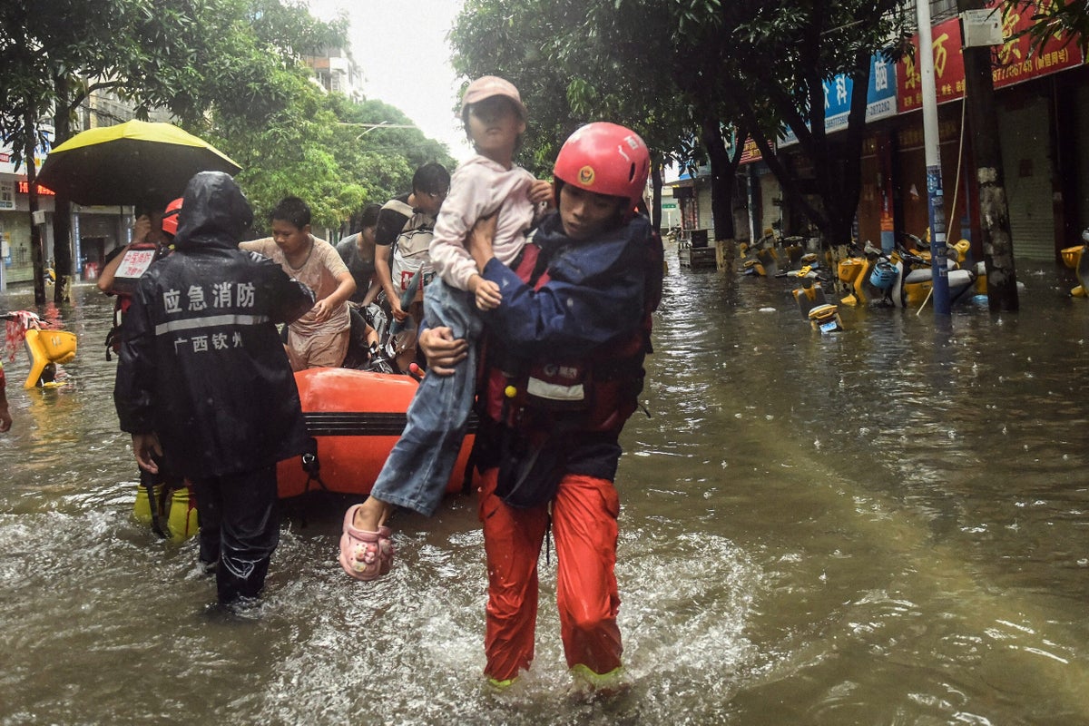 A southern Chinese region reels from floods and destruction from remnants of tropical storm – UK Times
