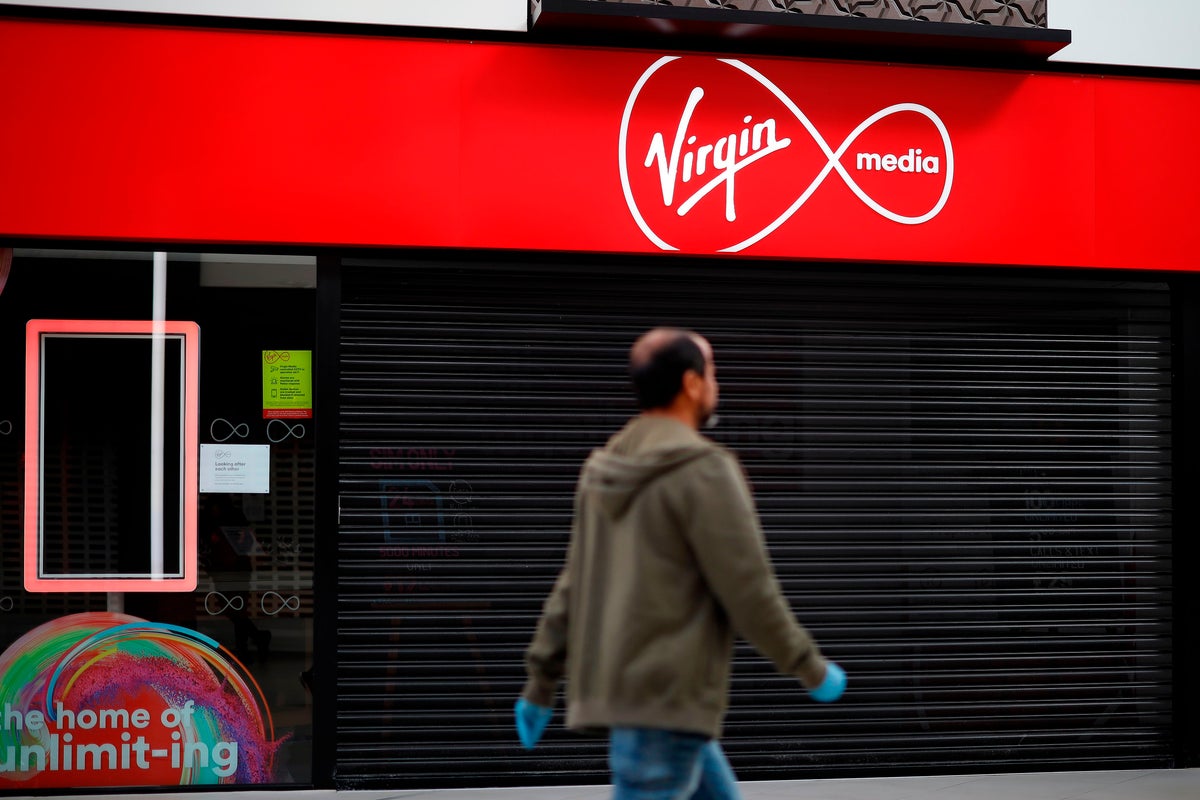 Virgin Media corporate building signage