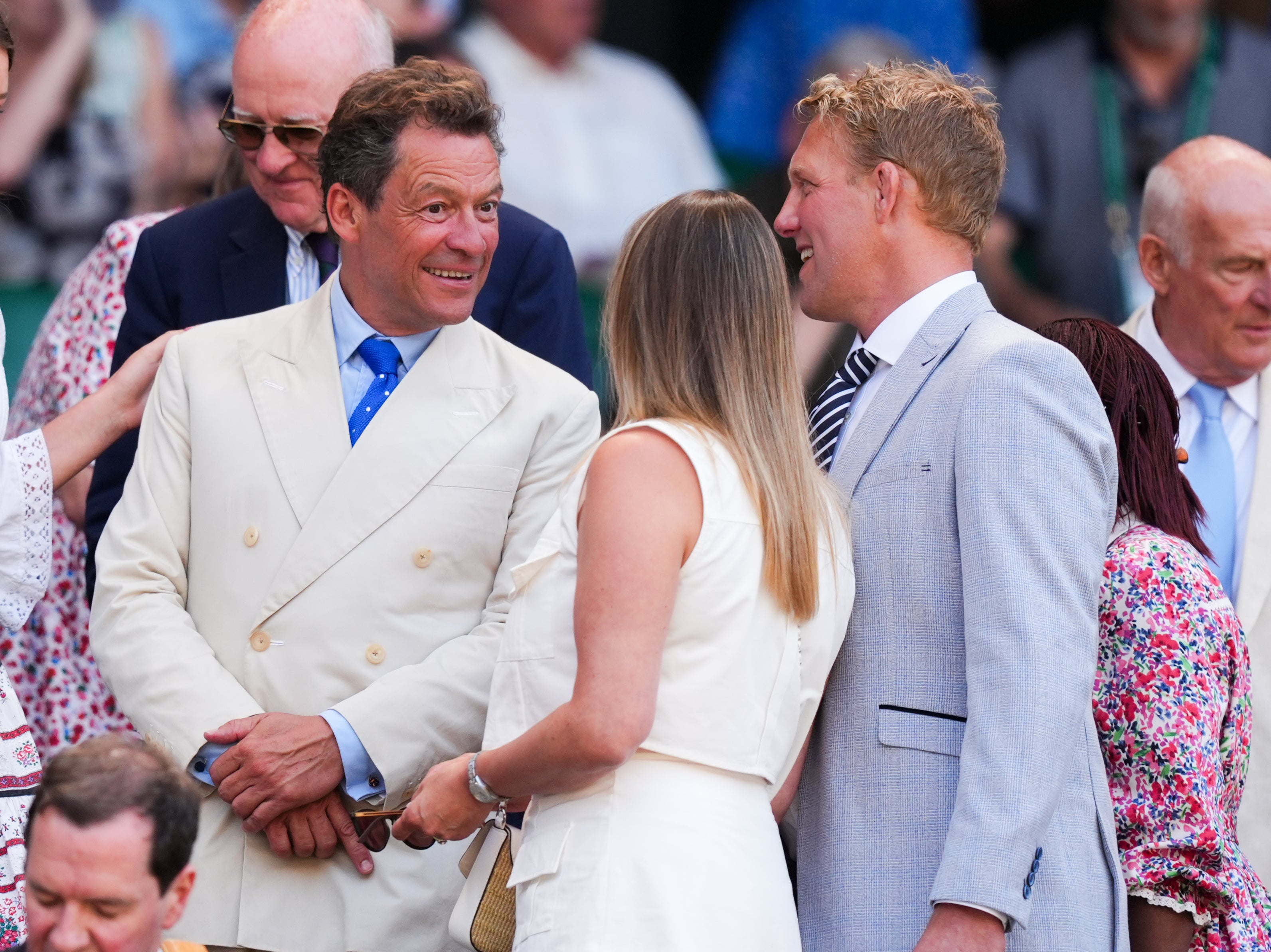 Dominic West, who played King Charles in The Crown, was also in the Royal Box