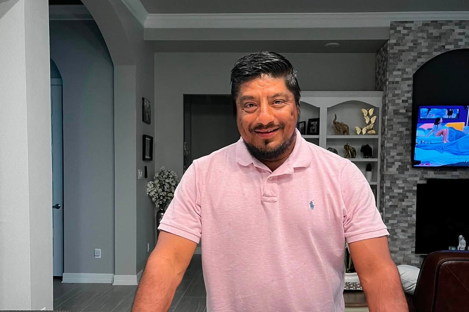 Ronaldo Salgado paid tribute to his dad (pictured) at an emotional press conference Wednesday morning, less than 48 hours after he was fatally shot by ICE in East Houston (Salgado family)