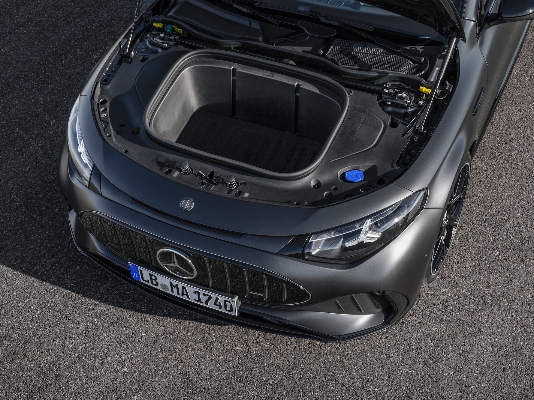 As well as a 390 litres boot in the  saloon (450 litres in the Shooting Brake), the CLA 45 gets a 101-litre frunk (Mercedes-AMG)