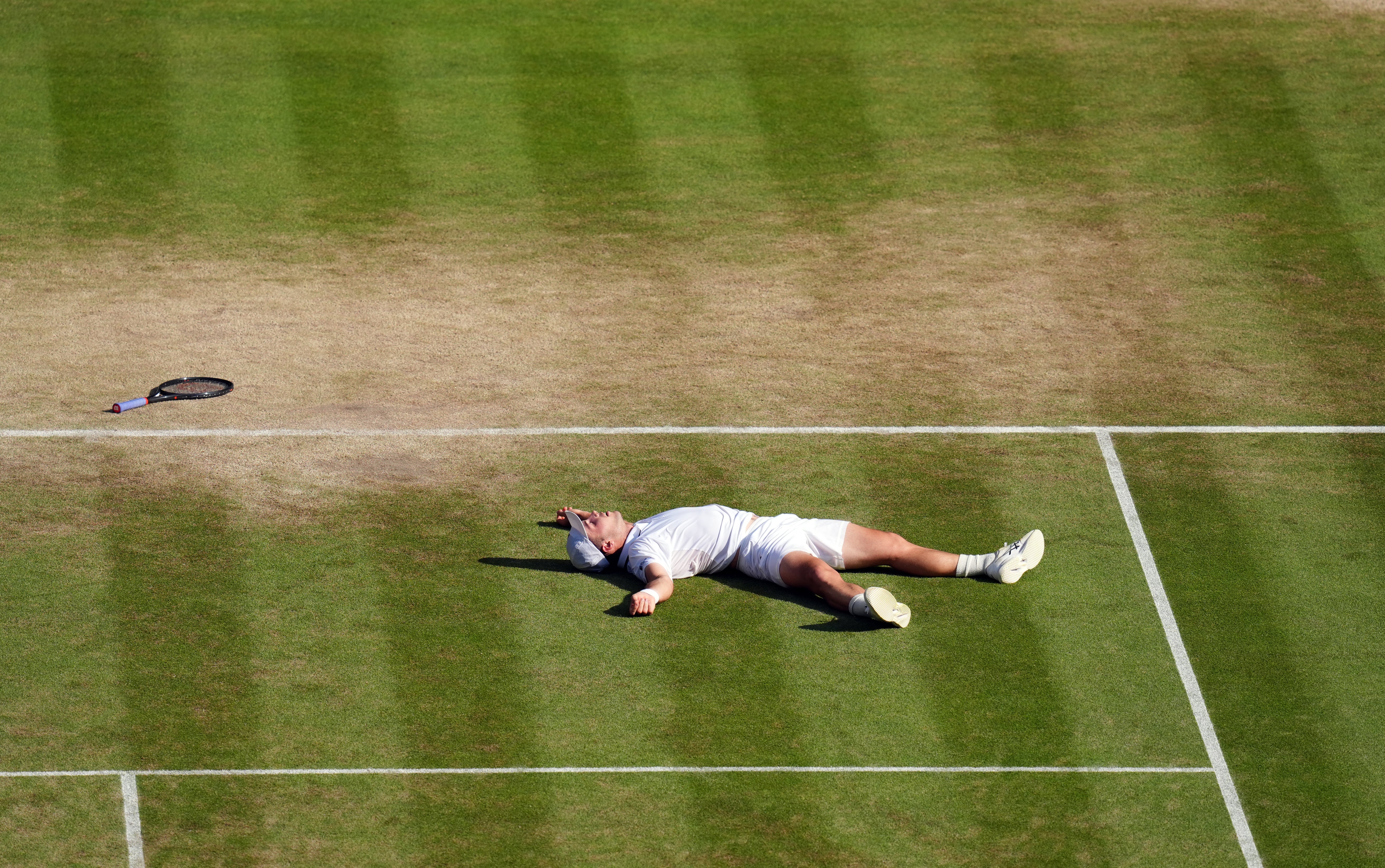 Fery celebrates victory (John Walton/PA)