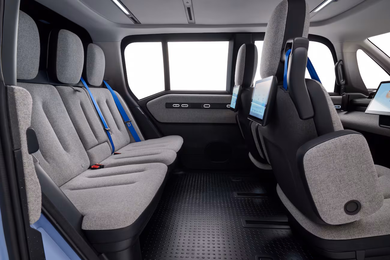 The Waymo Ojai robotaxi can carry four passengers, as the front driver's seat currently remains unusable for passengers