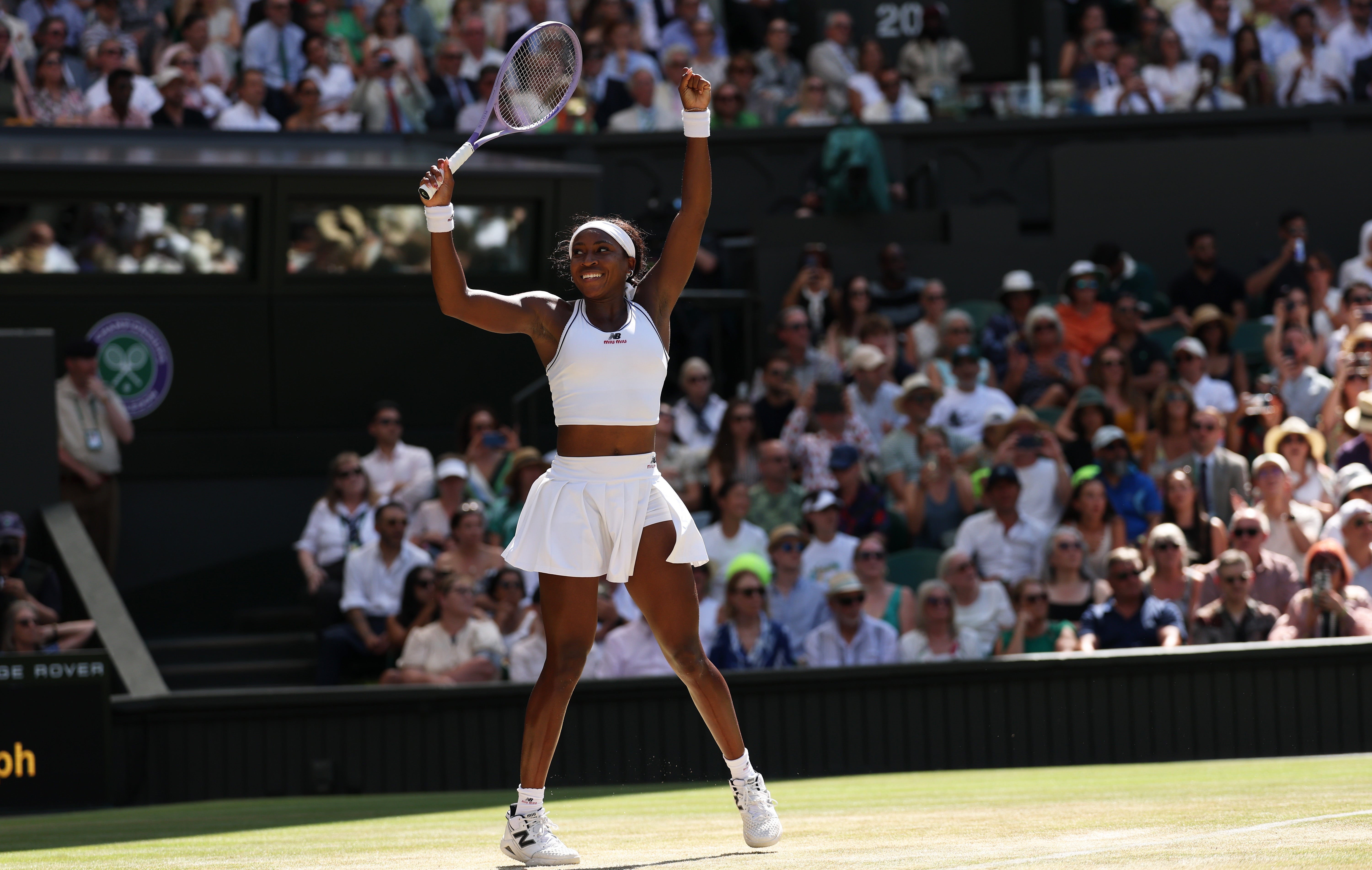 Gauff has seen off fourth seed Jessica Pegula and 11th seed Belinda Bencic on her way to the last four (Getty)