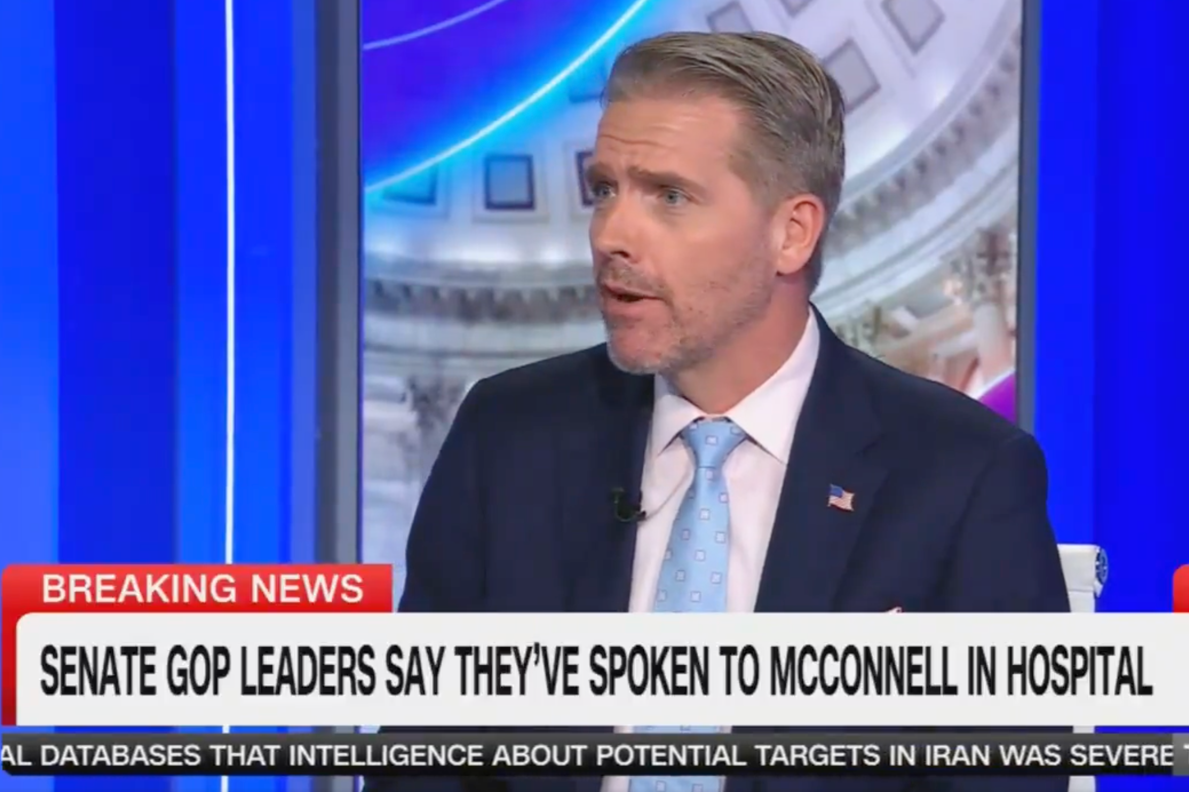 CNN commentator Scott Jennings was challenged to call the ailing McConnell live on CNN to dispel the rumors about his health (CNN)
