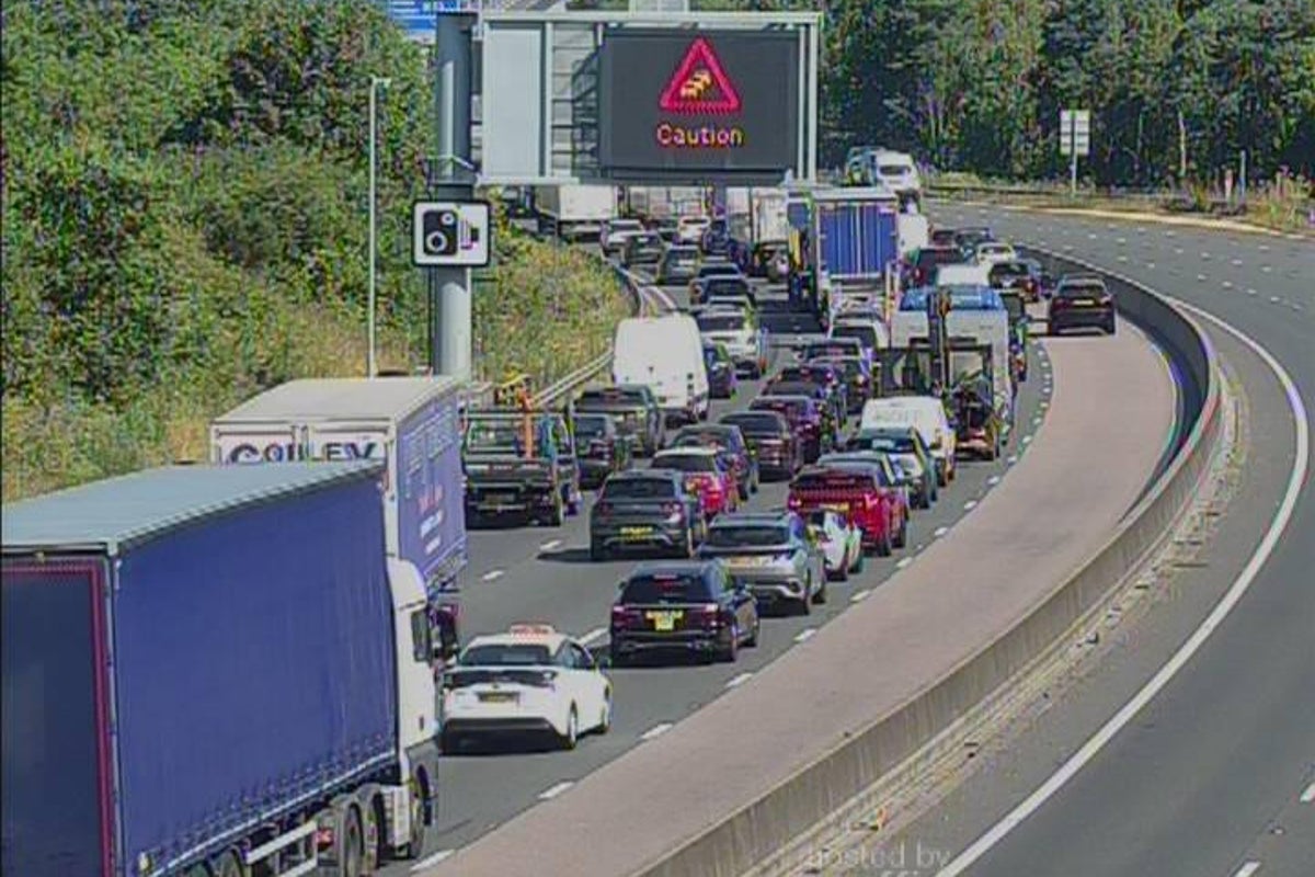 M23 closed: Van driver arrested after highways worker killed in crash near Gatwick Airport