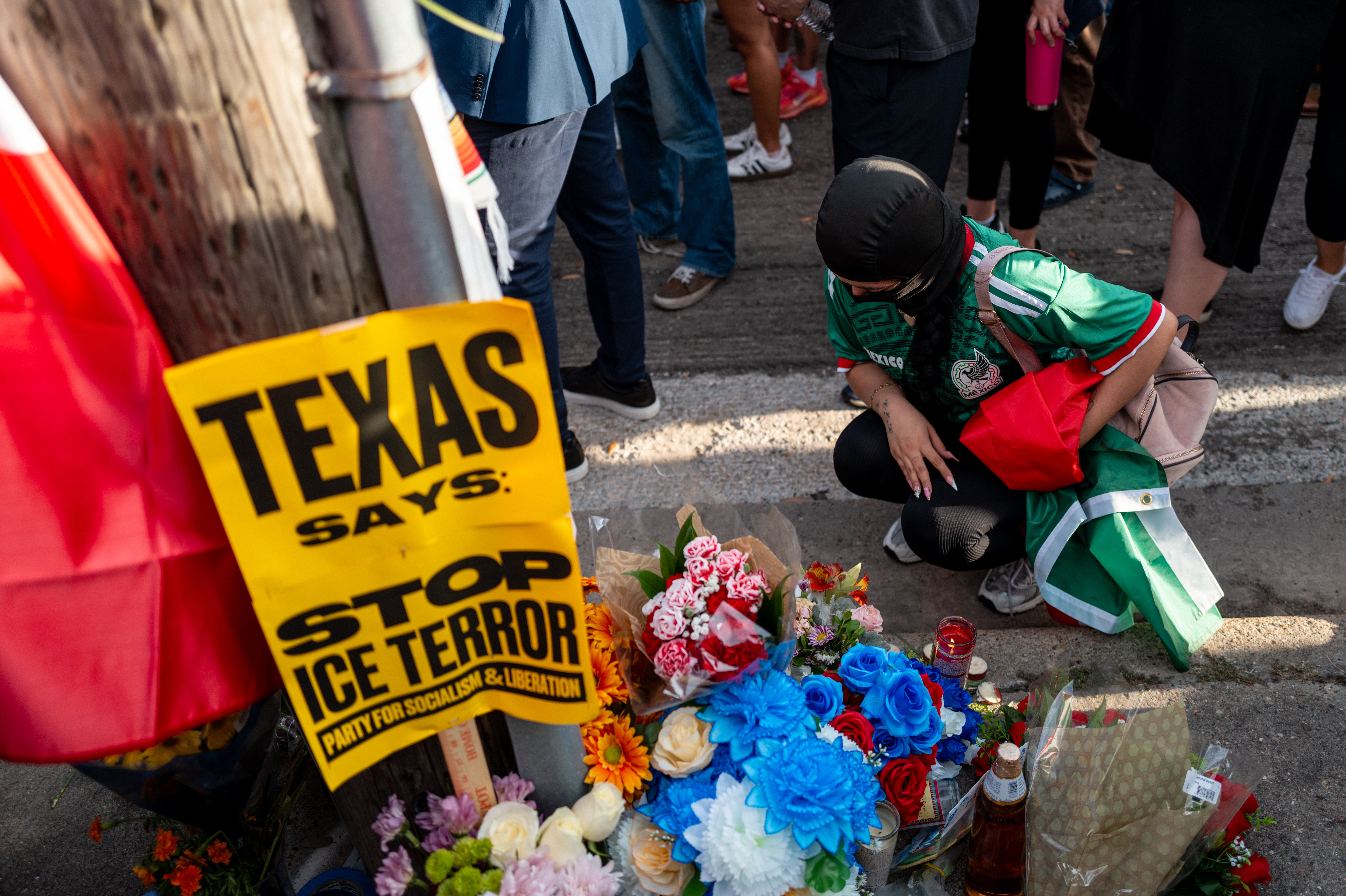 Federal officials said they were stopping the vehicle in an immigration enforcement operation. Ronaldo Salgado said his father may have been scared that the people in unmarked vehicles were coming to steal his tools