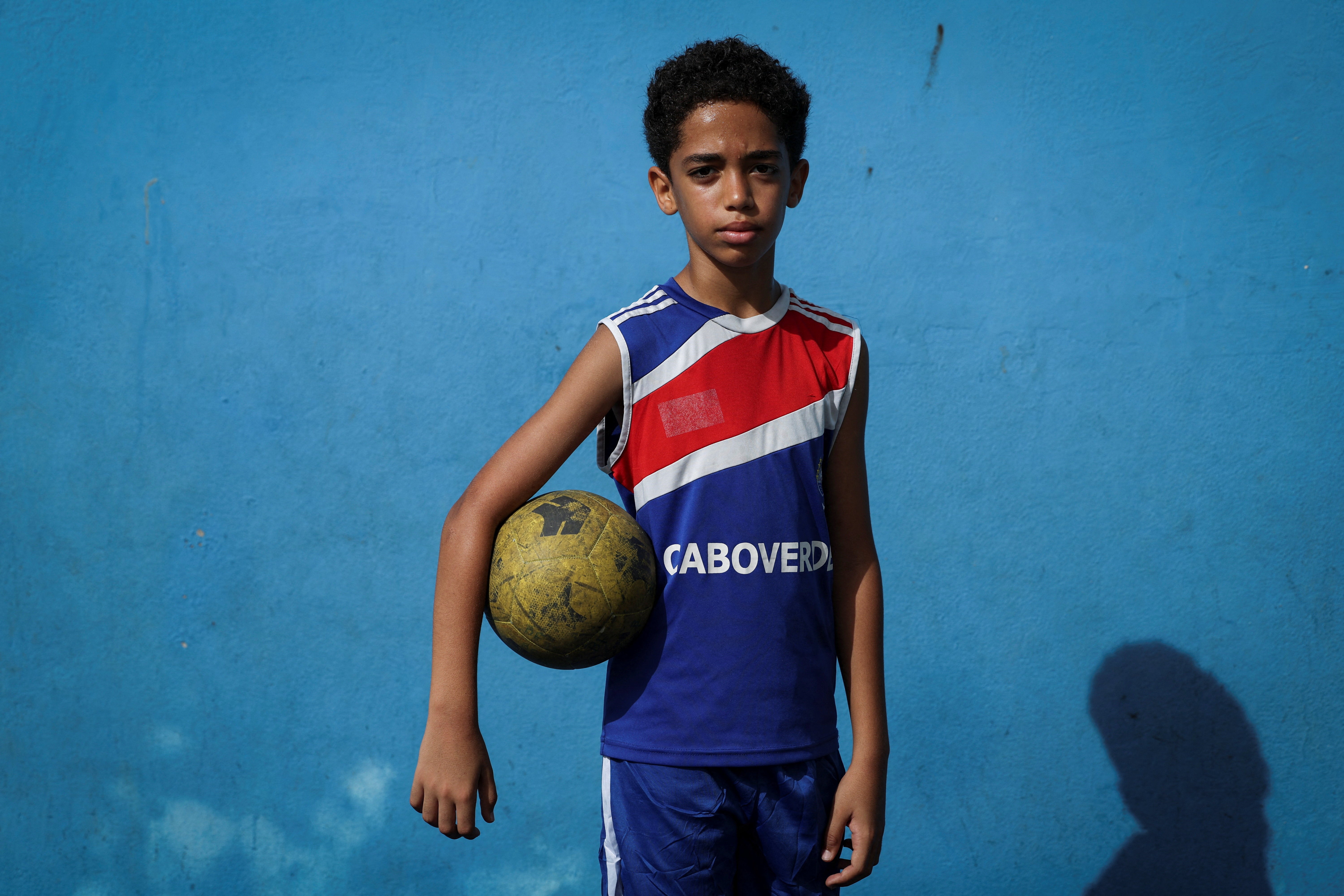 'I want to get to the top where football can take me,' said César Alexandre França, 12