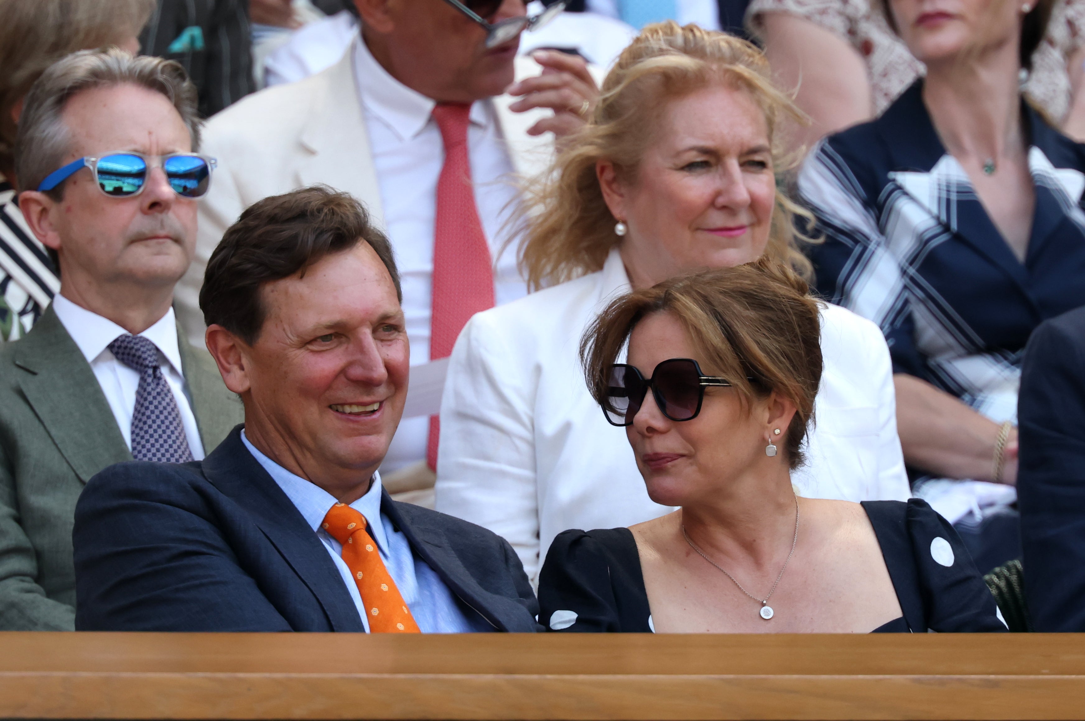 Darcey Bussell y Angus Forbes en Wimbledon 2026