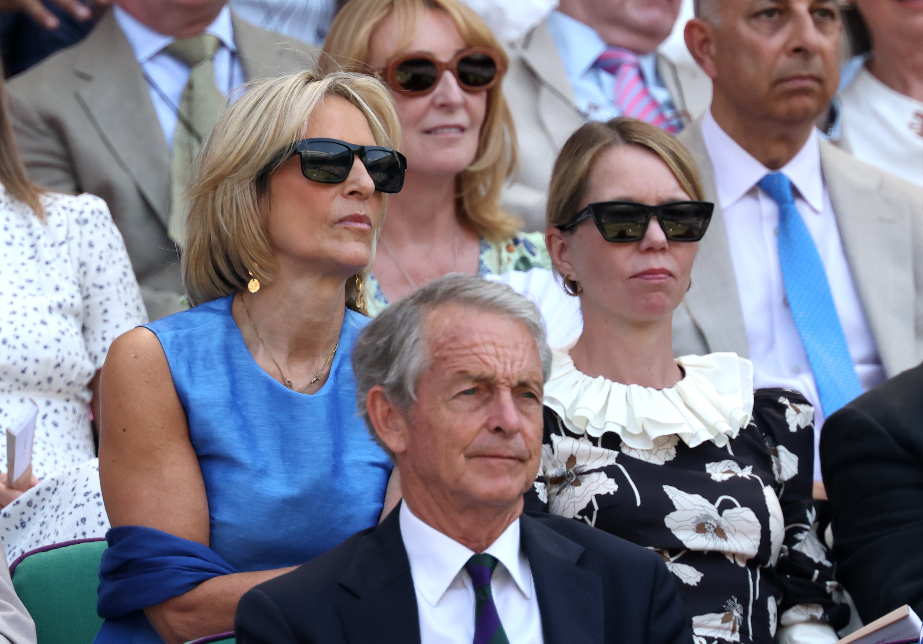 Emily Maitlis y la actriz Anna Maxwell Martin en Wimbledon 2026
