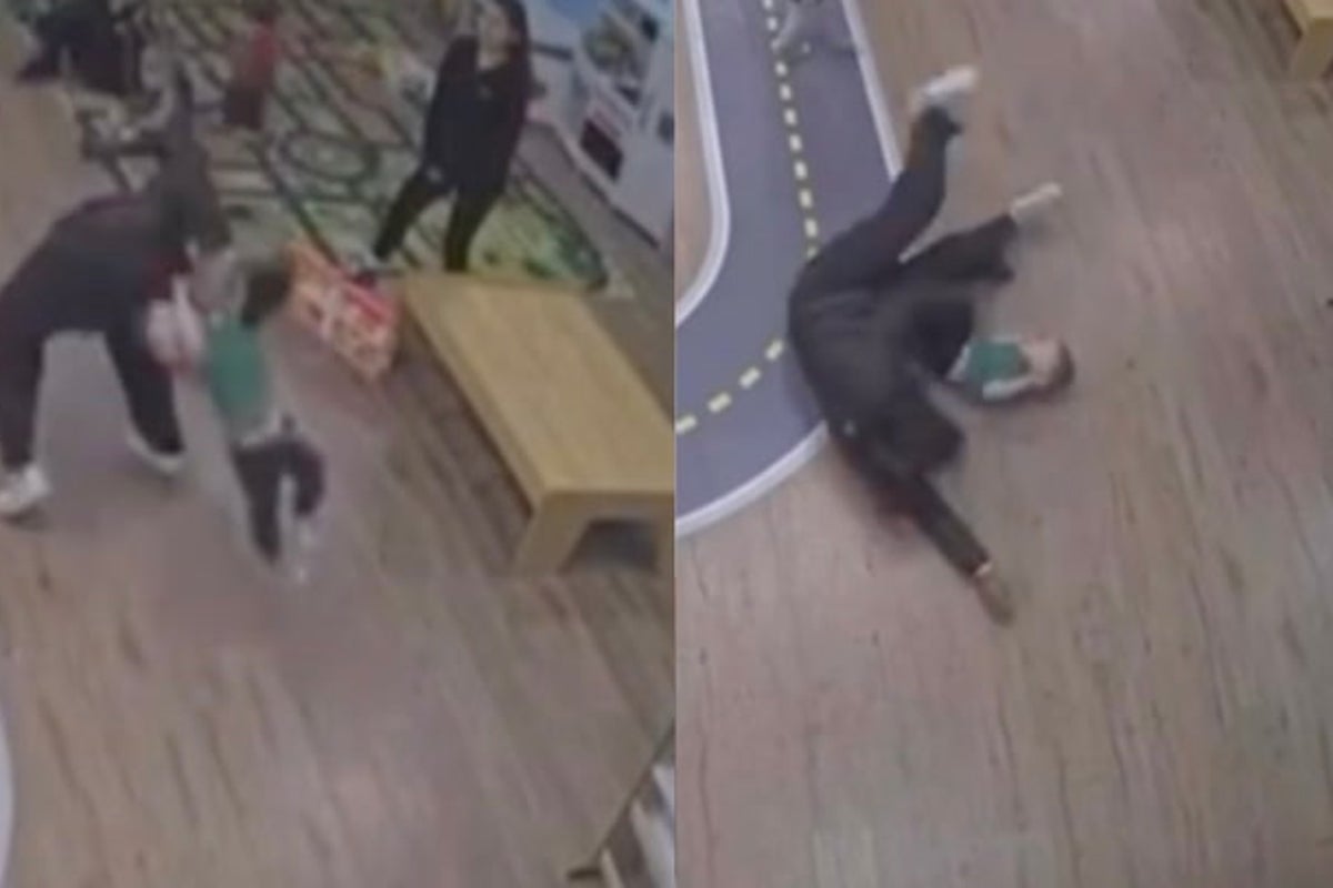 Horrific video shows toddler being tossed to the floor at a daycare and suffering brain injury: Lawsuit – UK Times Horrific video shows toddler being tossed to the floor at a daycare and suffering brain injury: Lawsuit – UK Times
