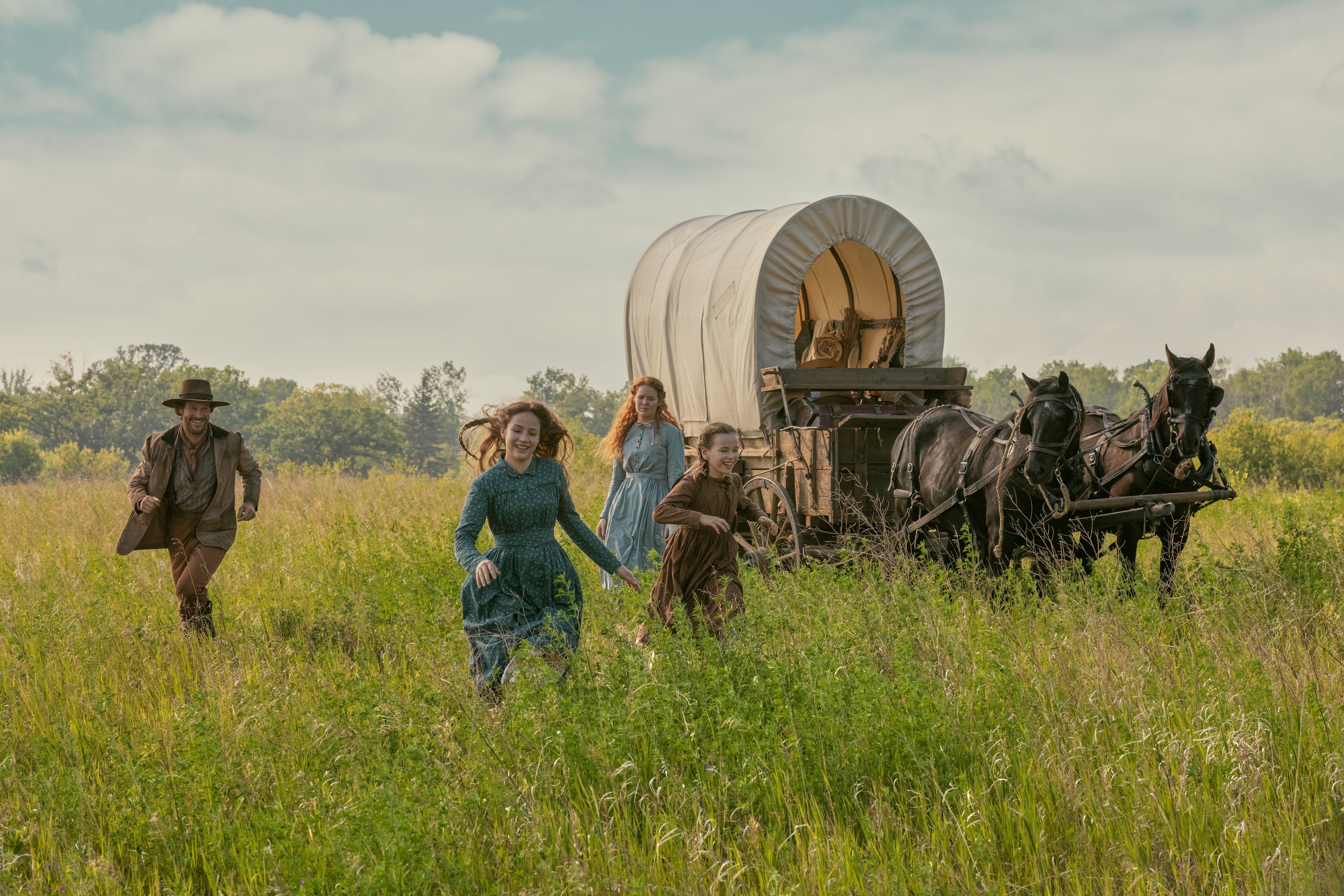 The show follows Charles and Caroline Ingalls and their daughters, Mary and Laura, based on Laura Ingalls Wilder's semi-autobiographical books
