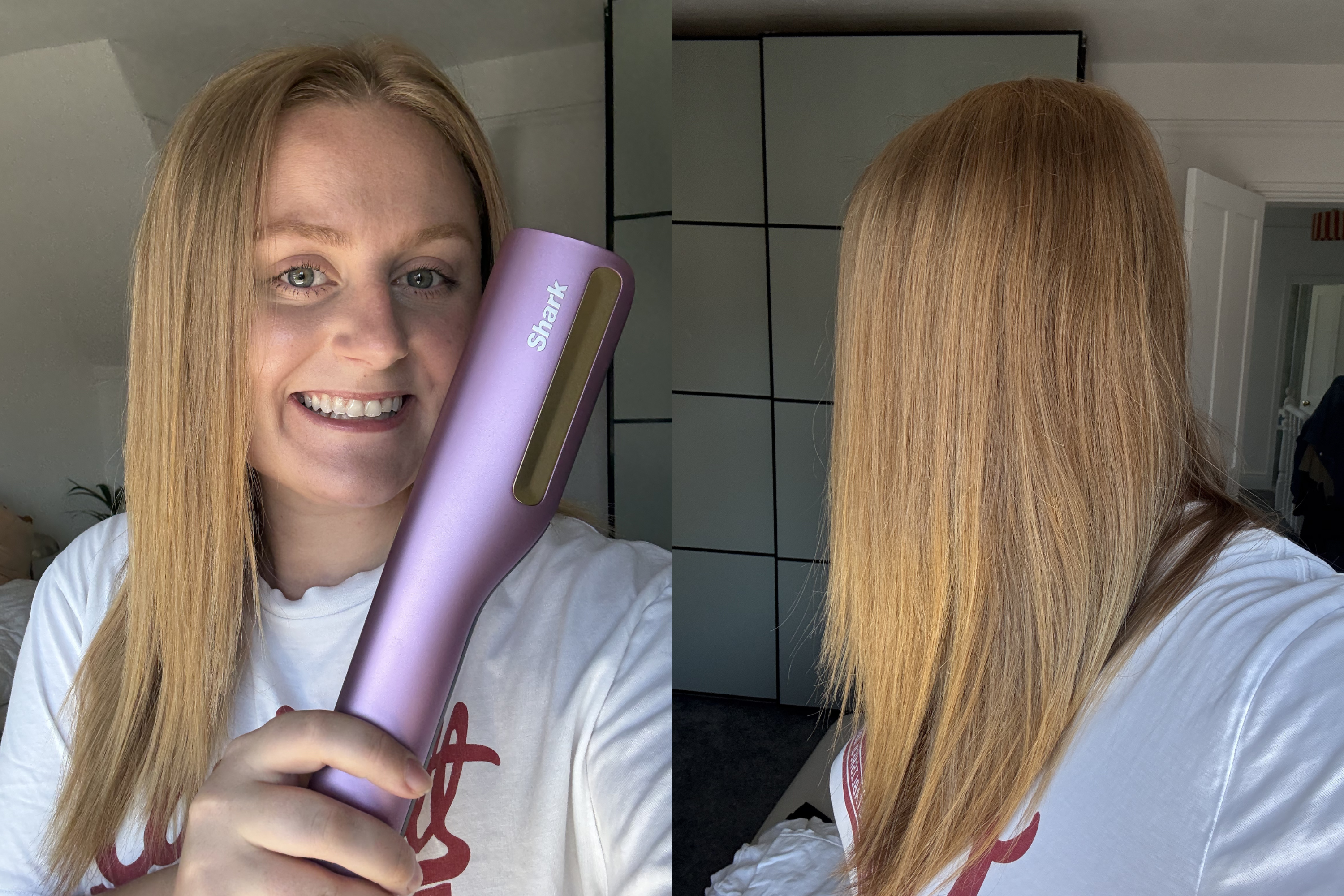 I achieved the same smooth result with the Shark silkipro, albeit with longer spent styling (Lucy Smith/The Independent)