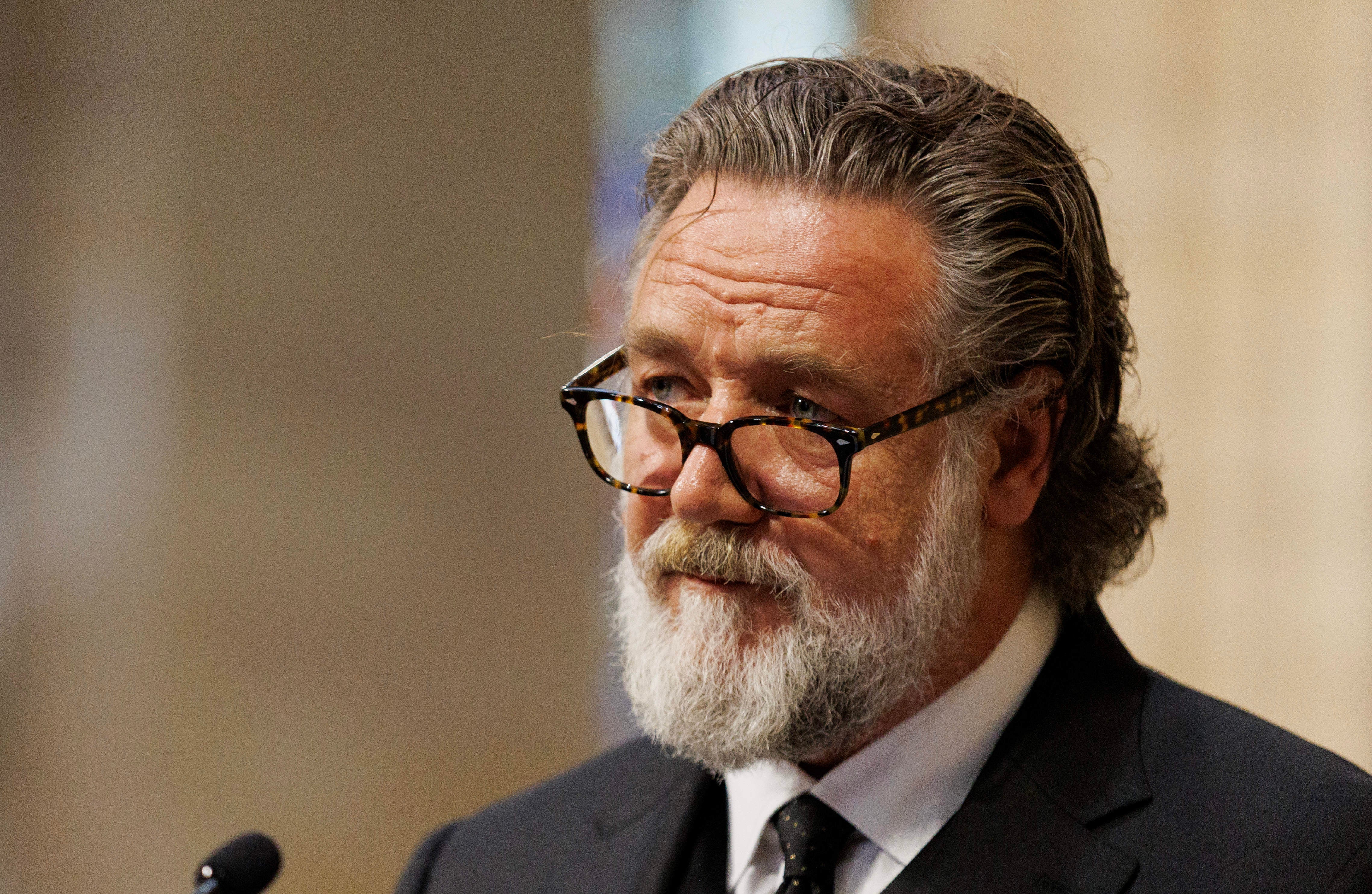 Russell Crowe shows off ripped physique at 62 after losing weight gained ...