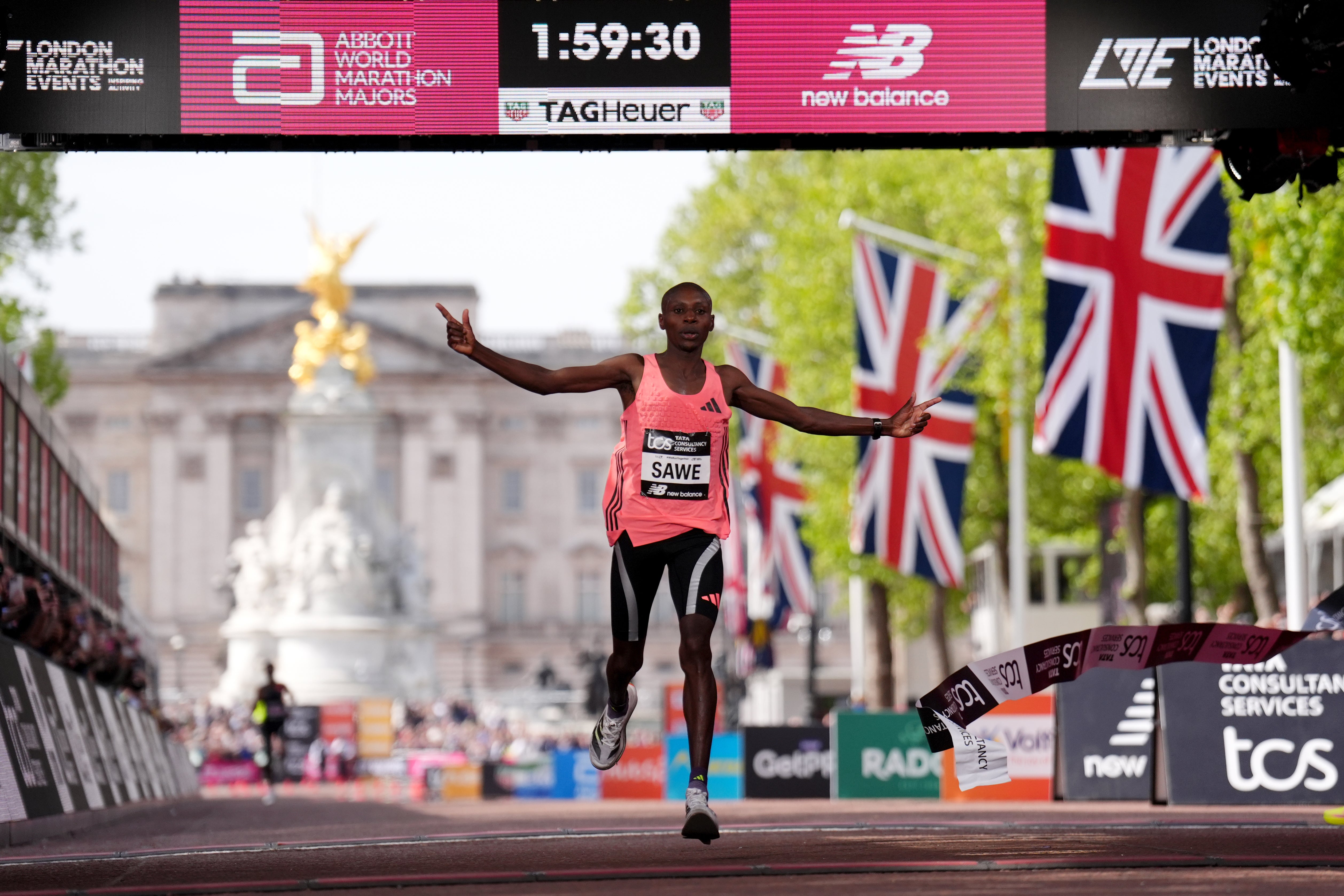 Sabastian Sawe become the first athlete to break the two-hour barrier when he won the 2026 London Marathon