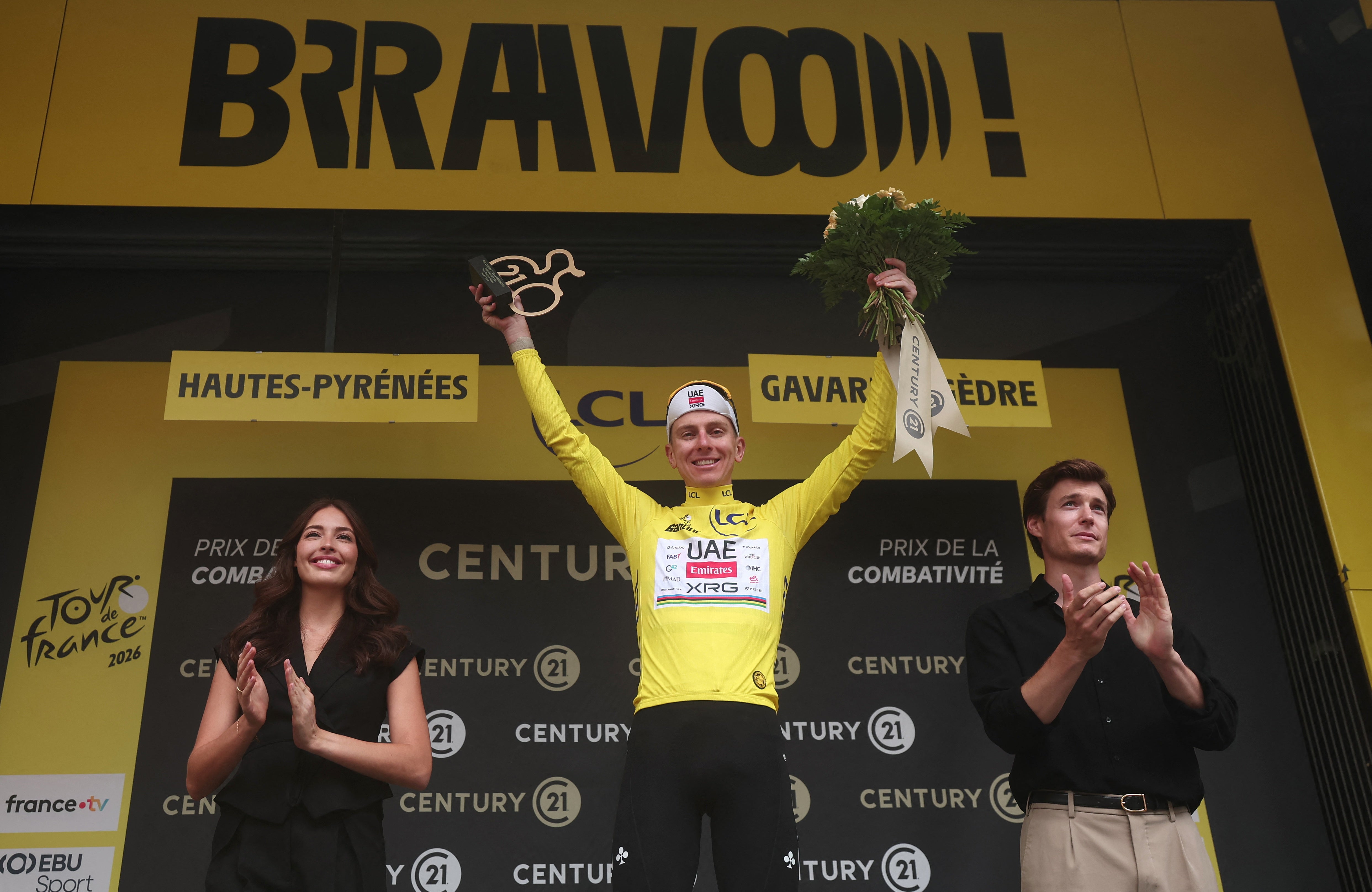 Tadej Pogacar snatches back yellow jersey with Tour de France stage six win