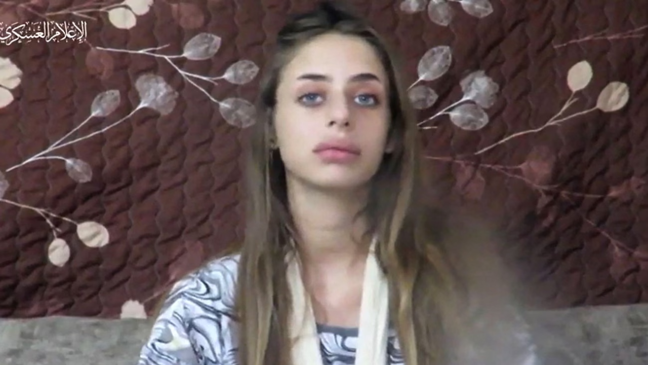 Mia Schem, 21, appears in a Hamas hostage video in the days following the 7 October attacks.