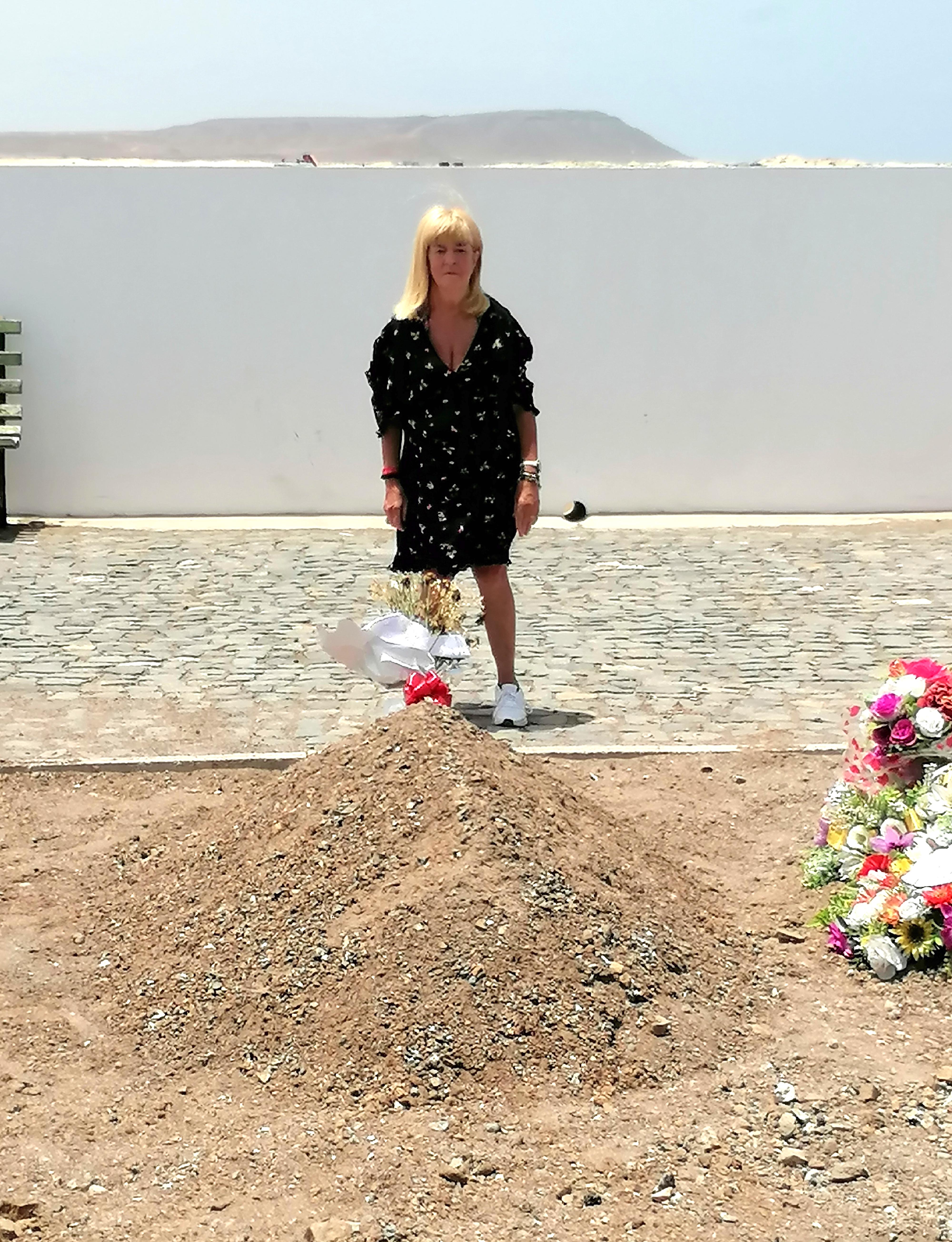 Jacqueline Timson said she had to bury her husband in an unmarked grave three days after his death