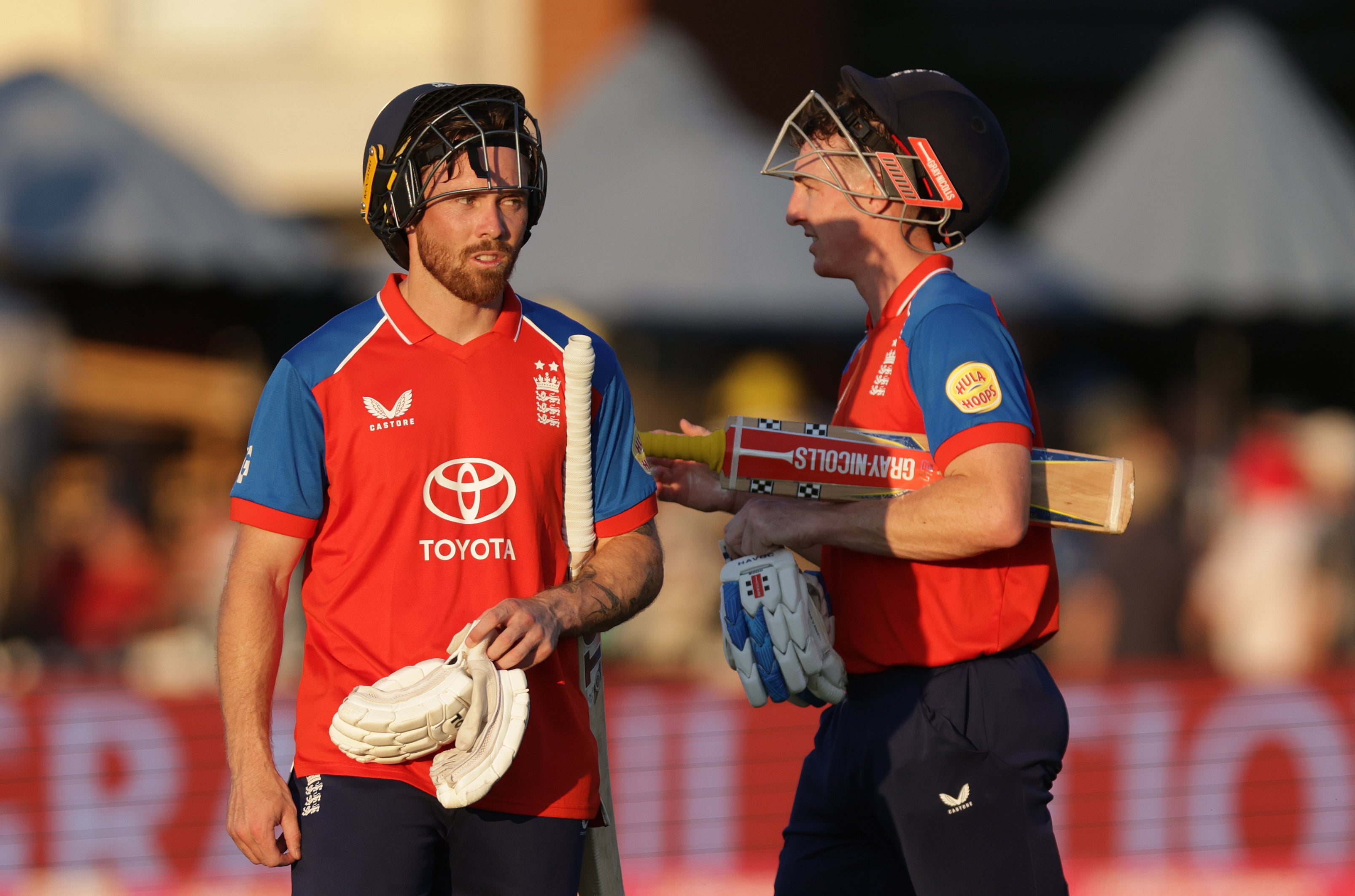 Phil Salt (left) and Harry Brook steered England to victory in Bristol (Steven Paston/PA)
