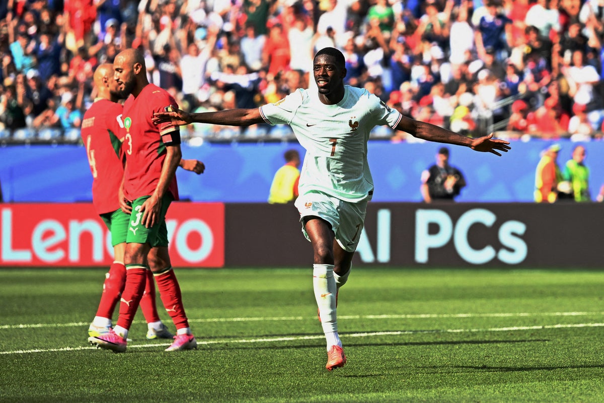 Ousmane Dembele during France