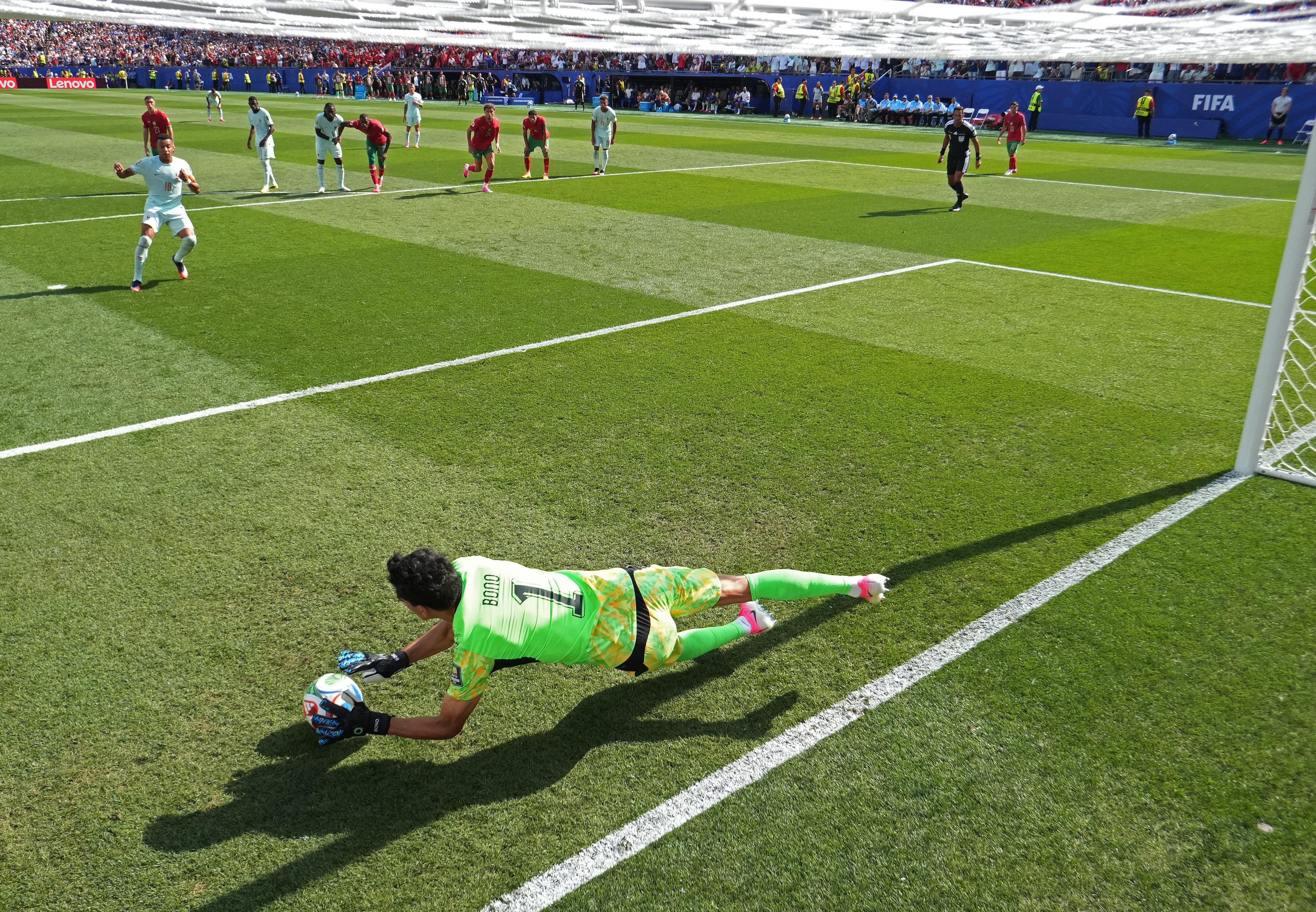 Yassine Bounou saved Mbappe’s tame spot-kick