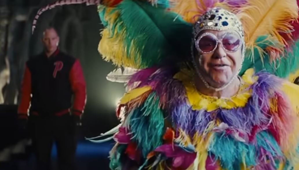 Elton John used the clip in his stage show
