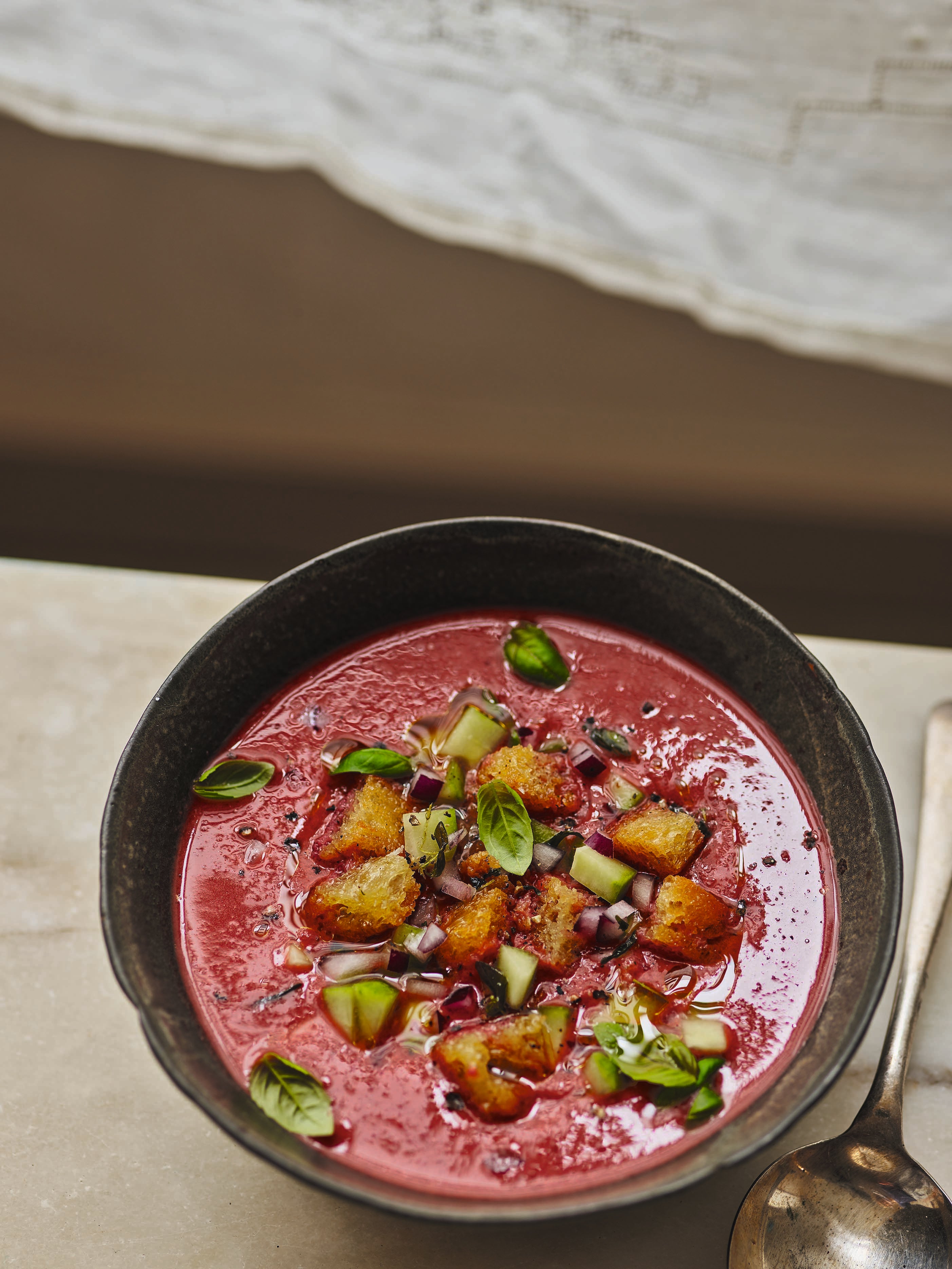 José Pizarro’s cherry gazpacho proves the cold Spanish soup goes far beyond tomatoes