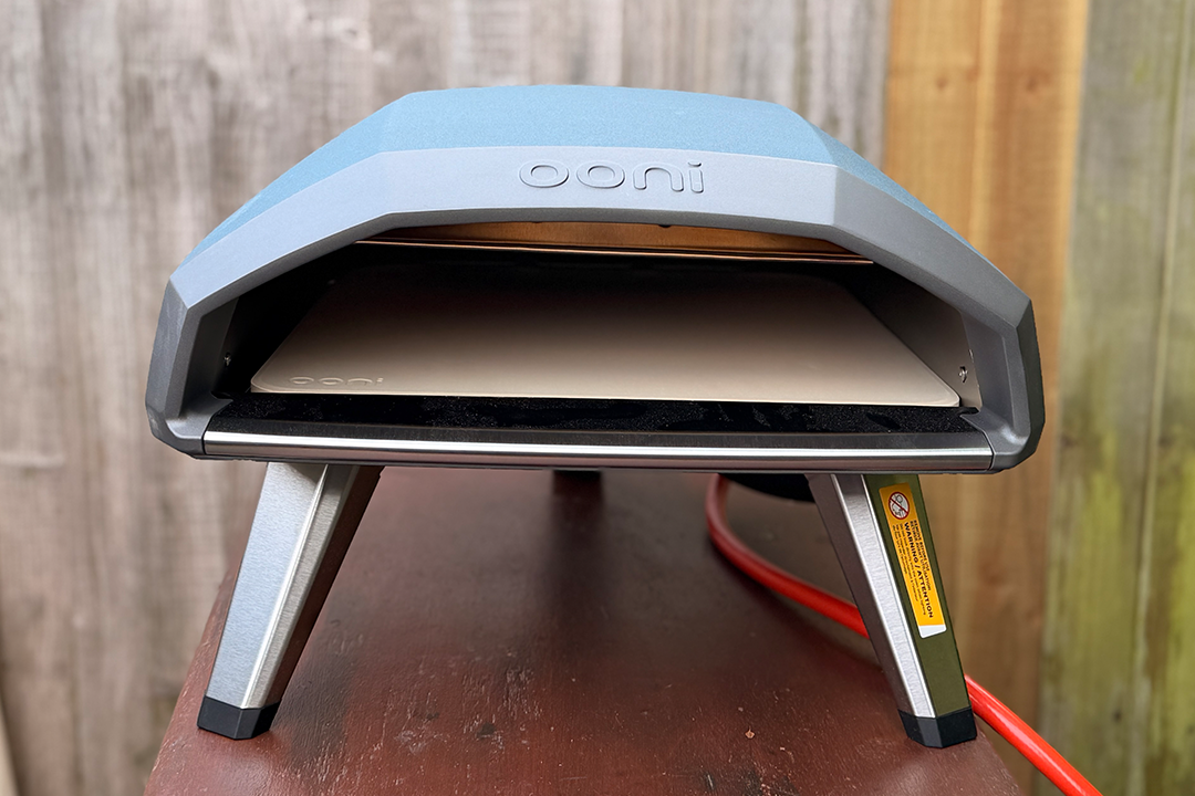 Pizza cooks in the koda 2 in just under two minutes (Rachael Penn/The Independent)