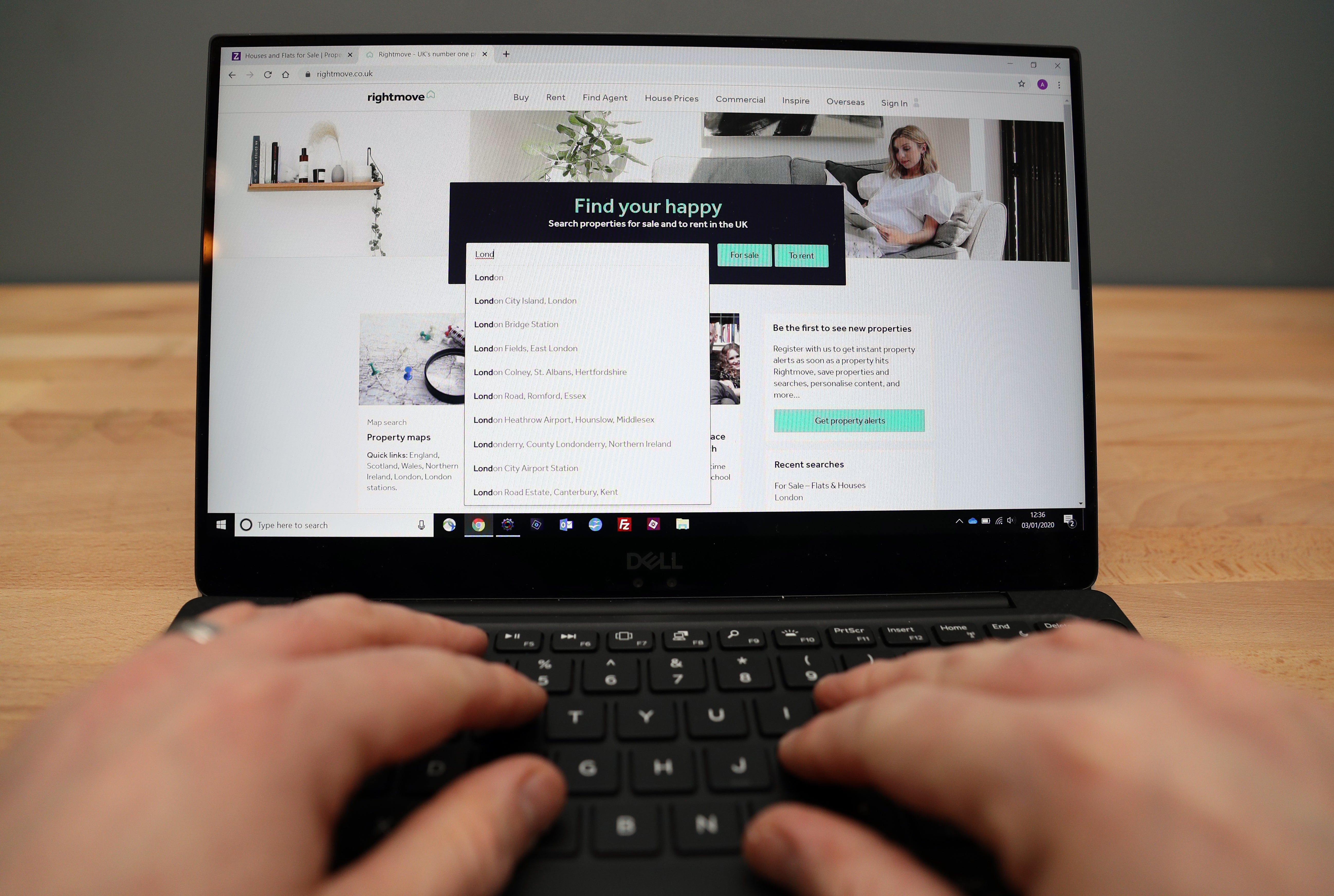 Rightmove tracked whole developments coming on to the market on its platform (Andrew Matthews/PA)