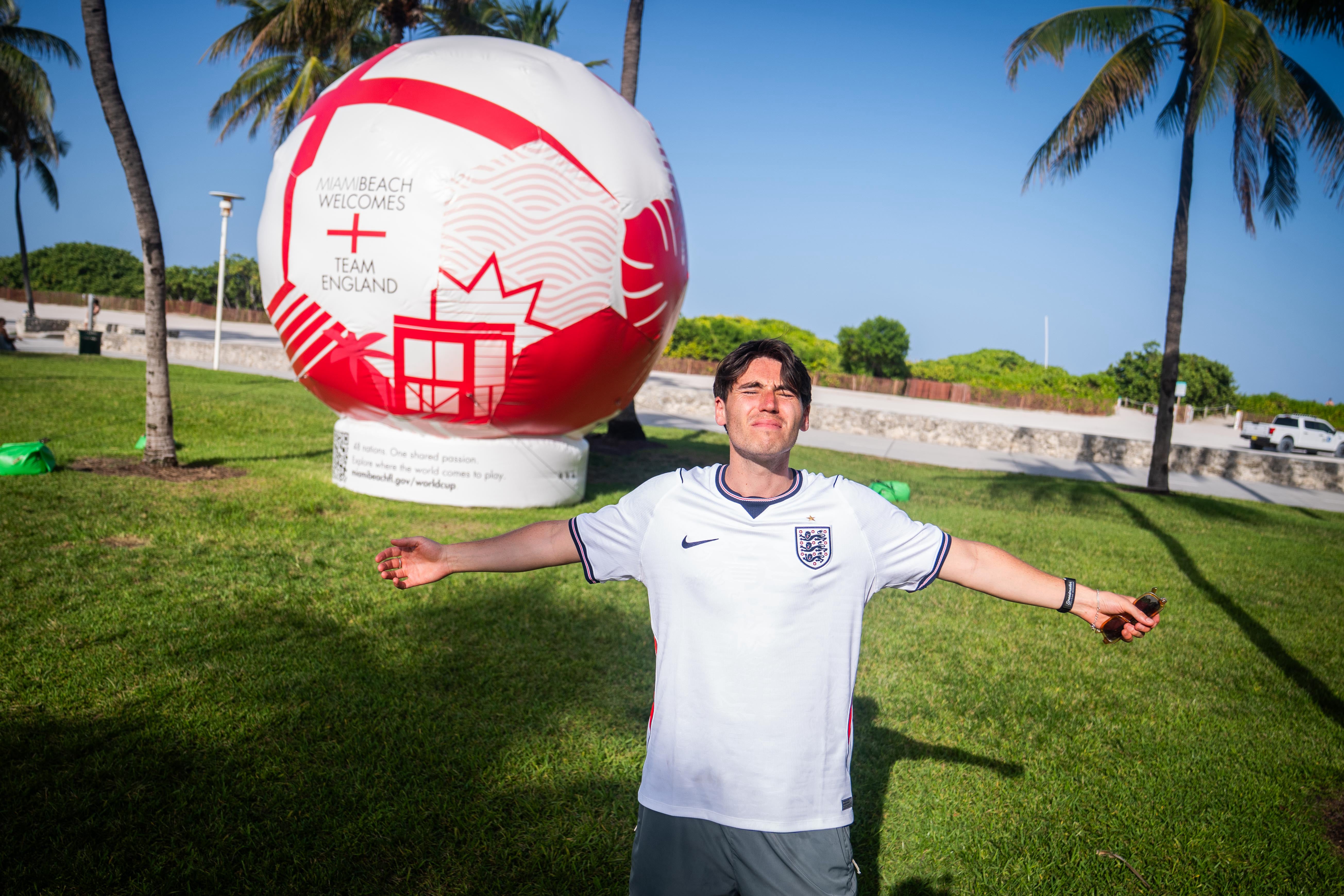 England fan George Bier, 25, said the red card for Quansah was fair (James Manning/PA) (PA Wire)