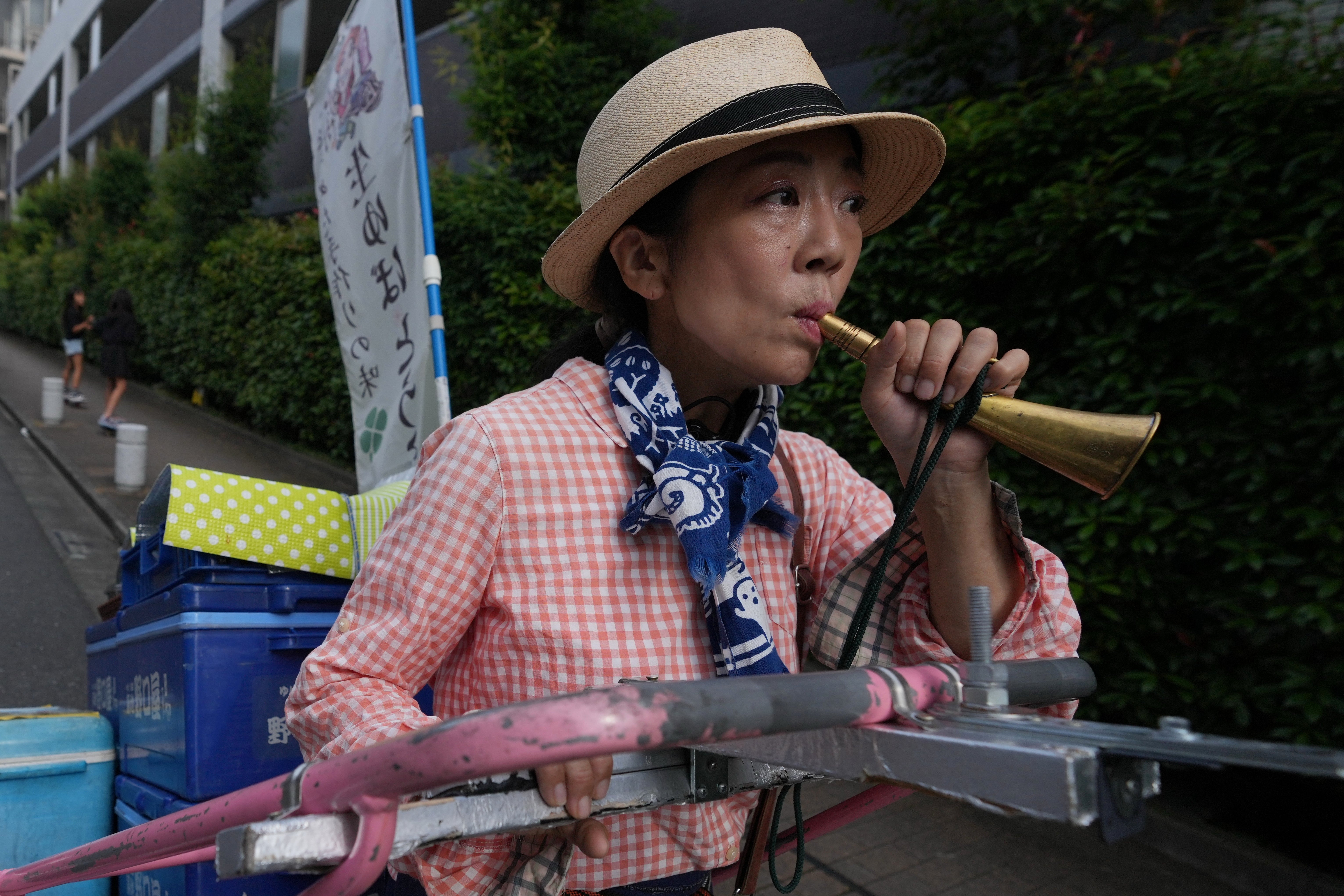 JAPÓN-VENDEDORA AMBULANTE