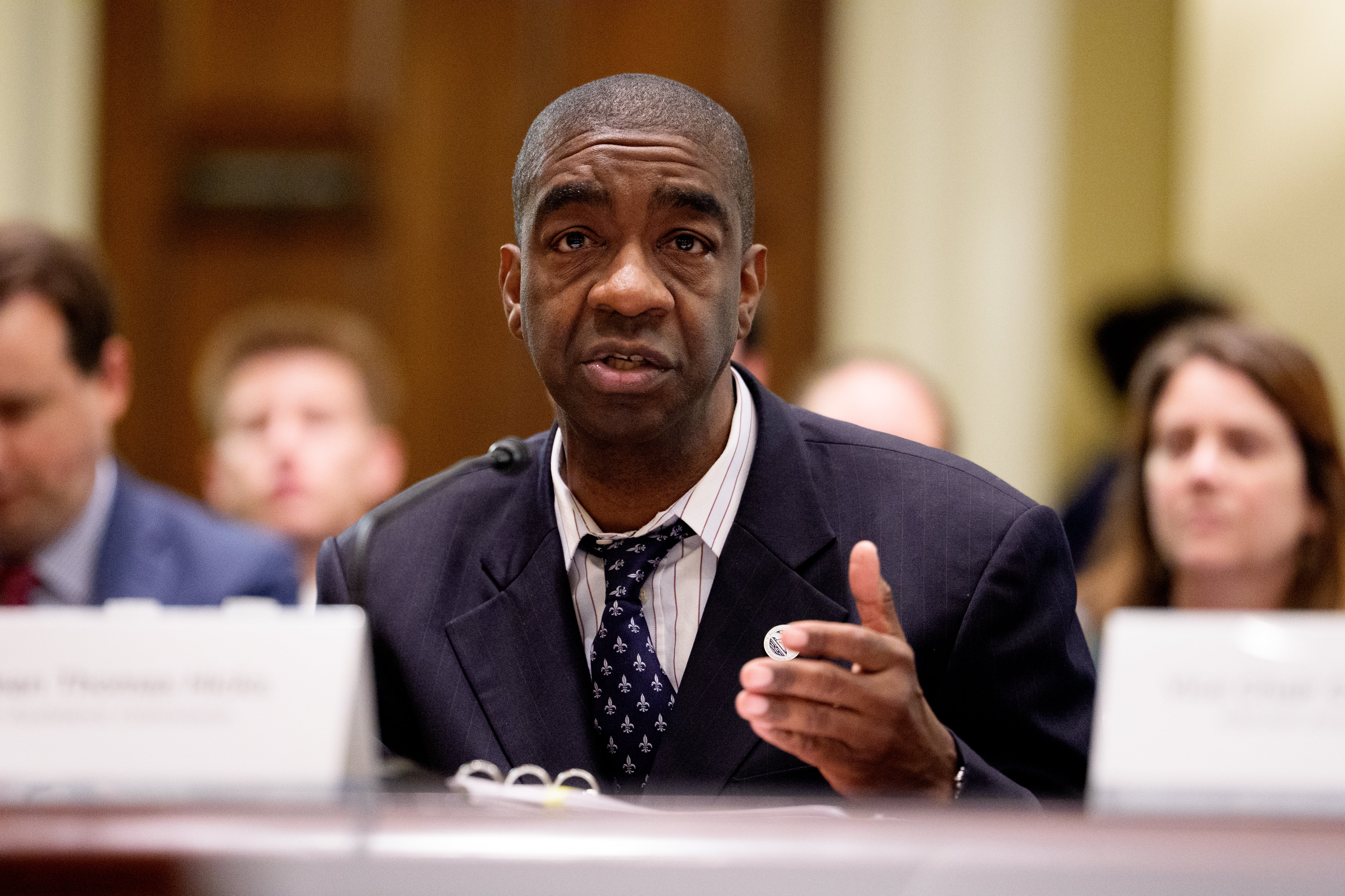 Election Assistance Commission Chairman Thomas Hicks speaks during a House Administration Subcommittee on Elections hearing on Capitol Hill on May 20, 2026